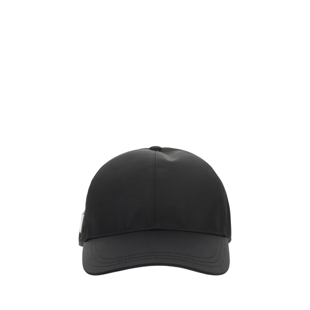 Prada Black Polyamide Cap (Baseball Hat) | Regal Royce