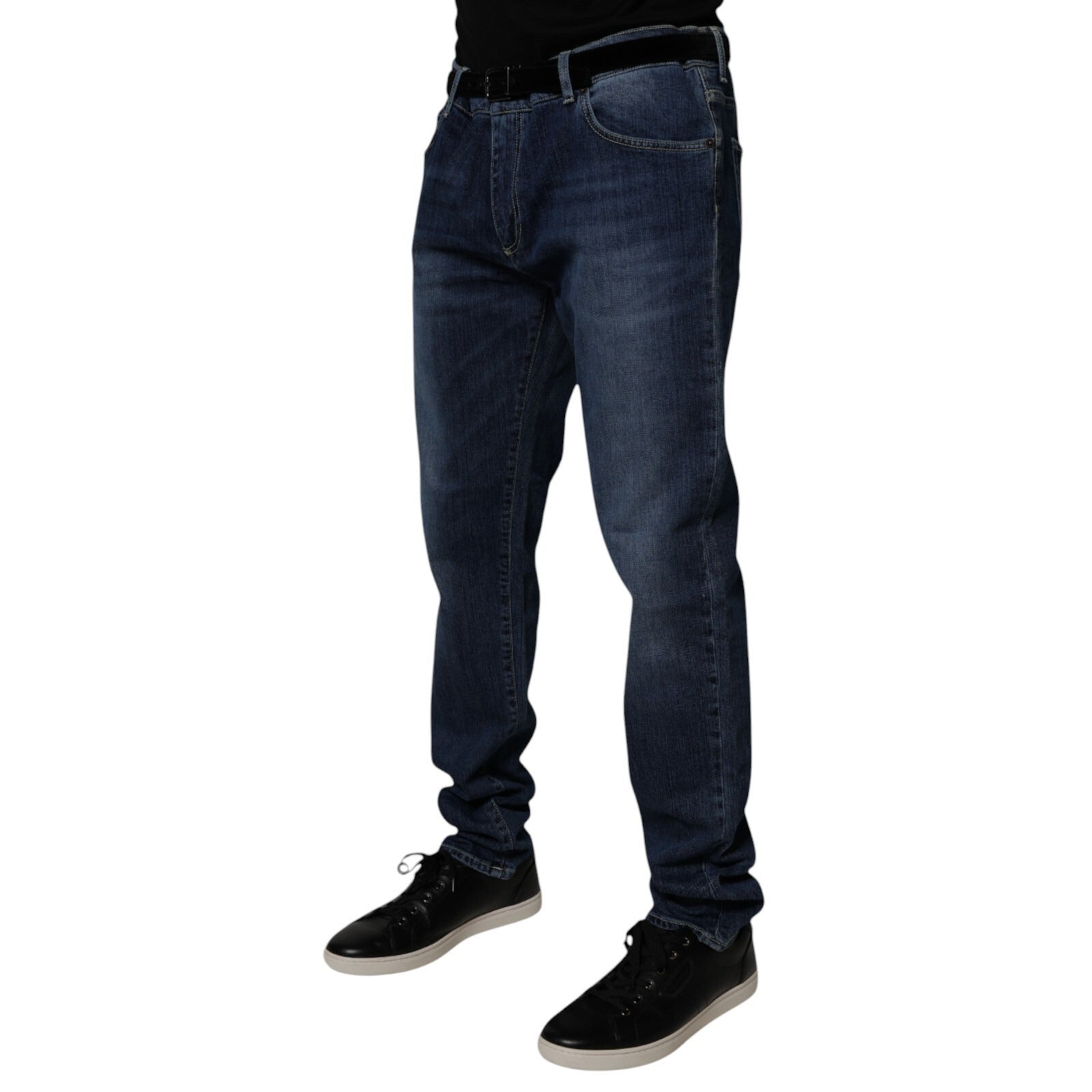 Dolce & Gabbana Blue Washed Cotton Stretch SkinnyDenim Jeans | Regal Royce