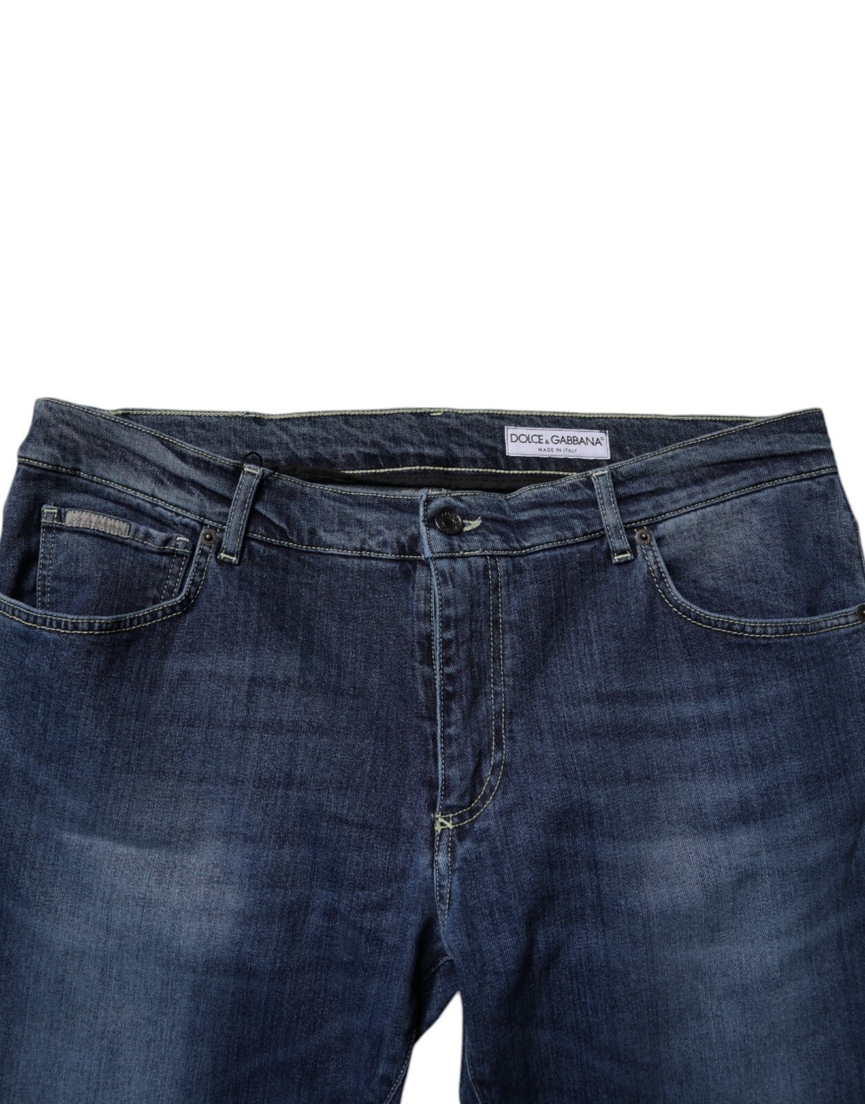 Dolce & Gabbana Blue Washed Cotton Stretch SkinnyDenim Jeans | Regal Royce