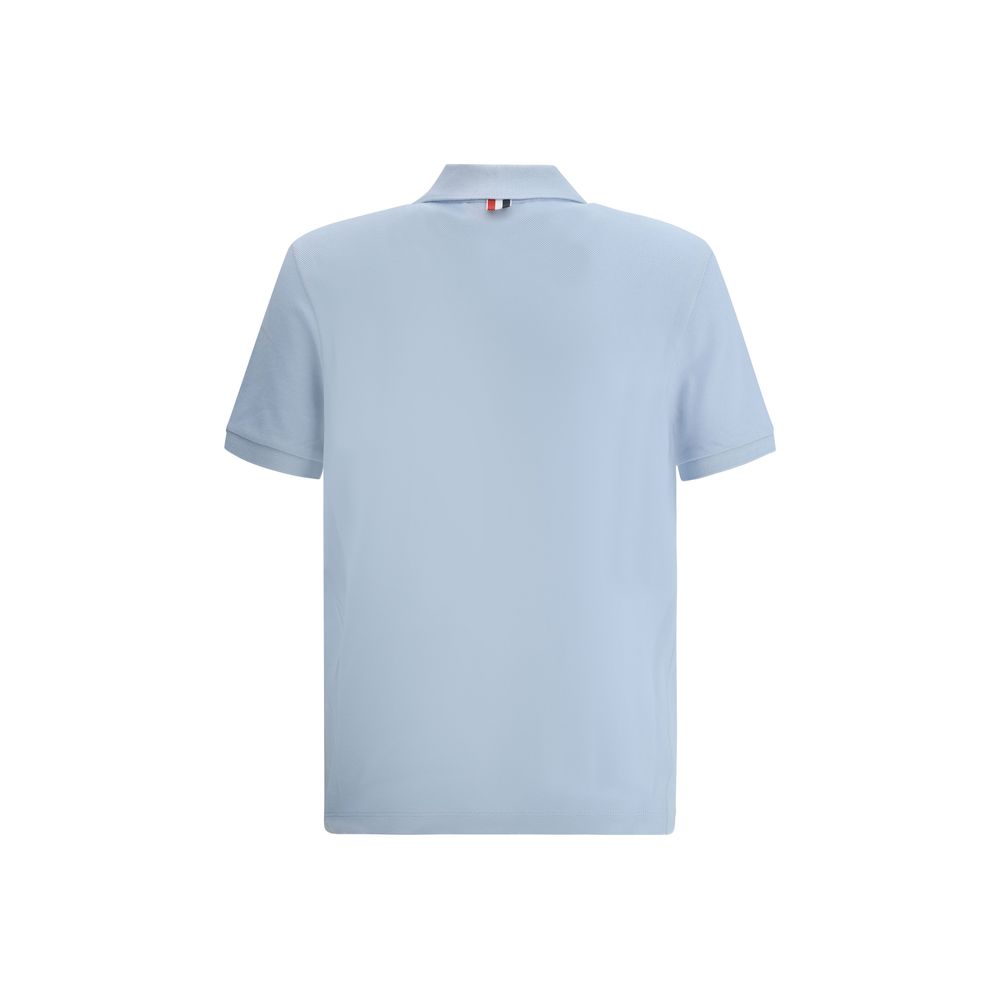 Thom Browne Blue Cotton Polo Shirt | Regal Royce
