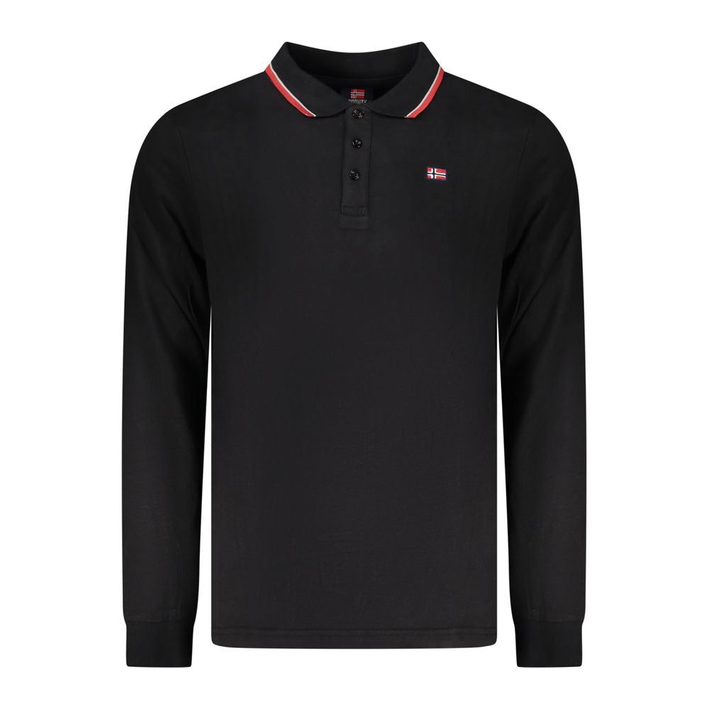 Norway 1963 Black Cotton Men Polo Shirt | Regal Royce
