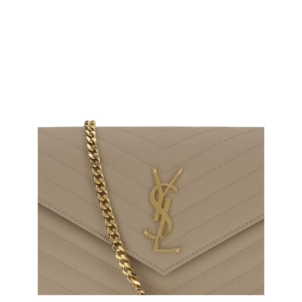 Saint Laurent Beige Calf Leather Bos Taurus Shoulder Bag | Regal Royce