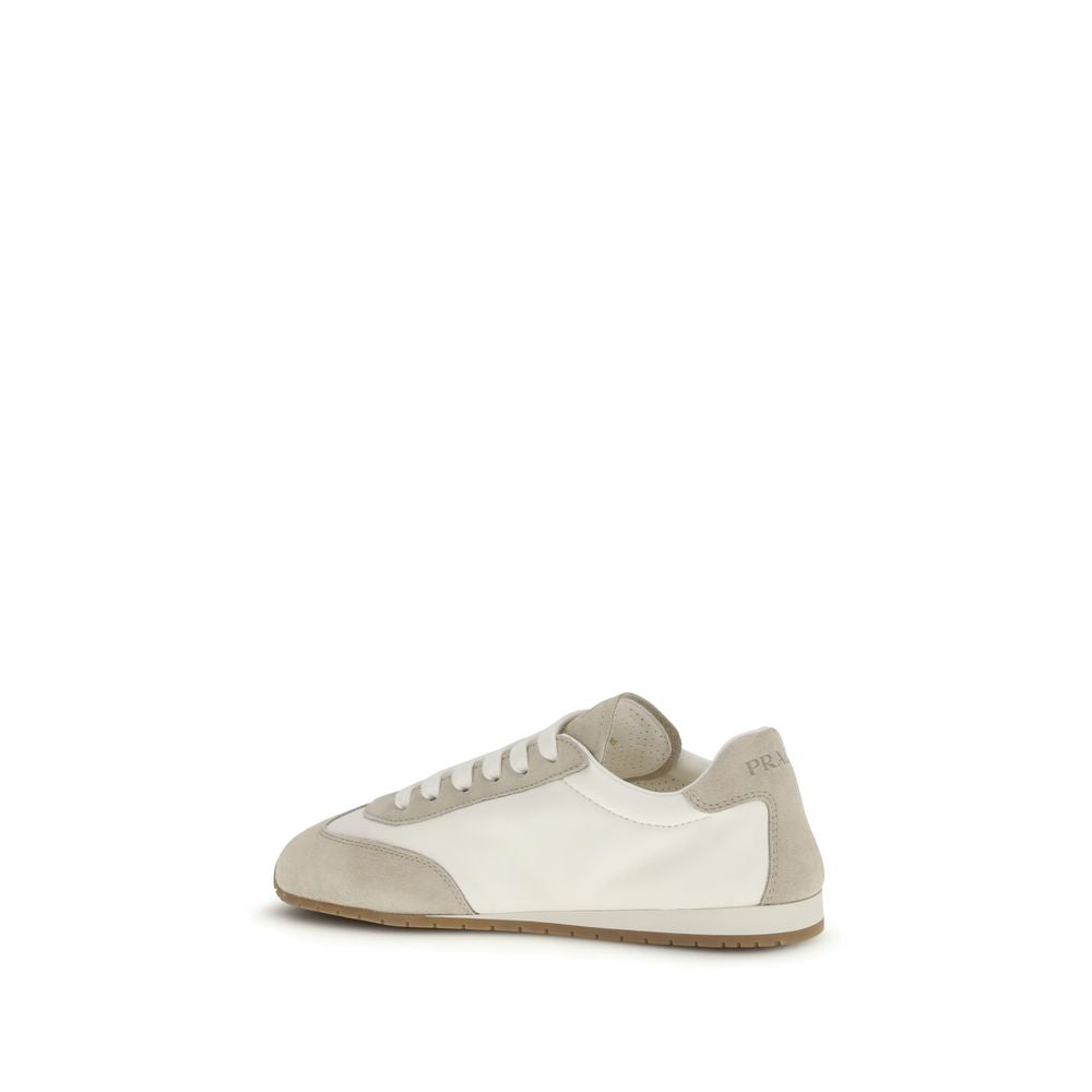 Prada Cream Lamb Ovis Aries Aries Low Top Sneakers | Regal Royce