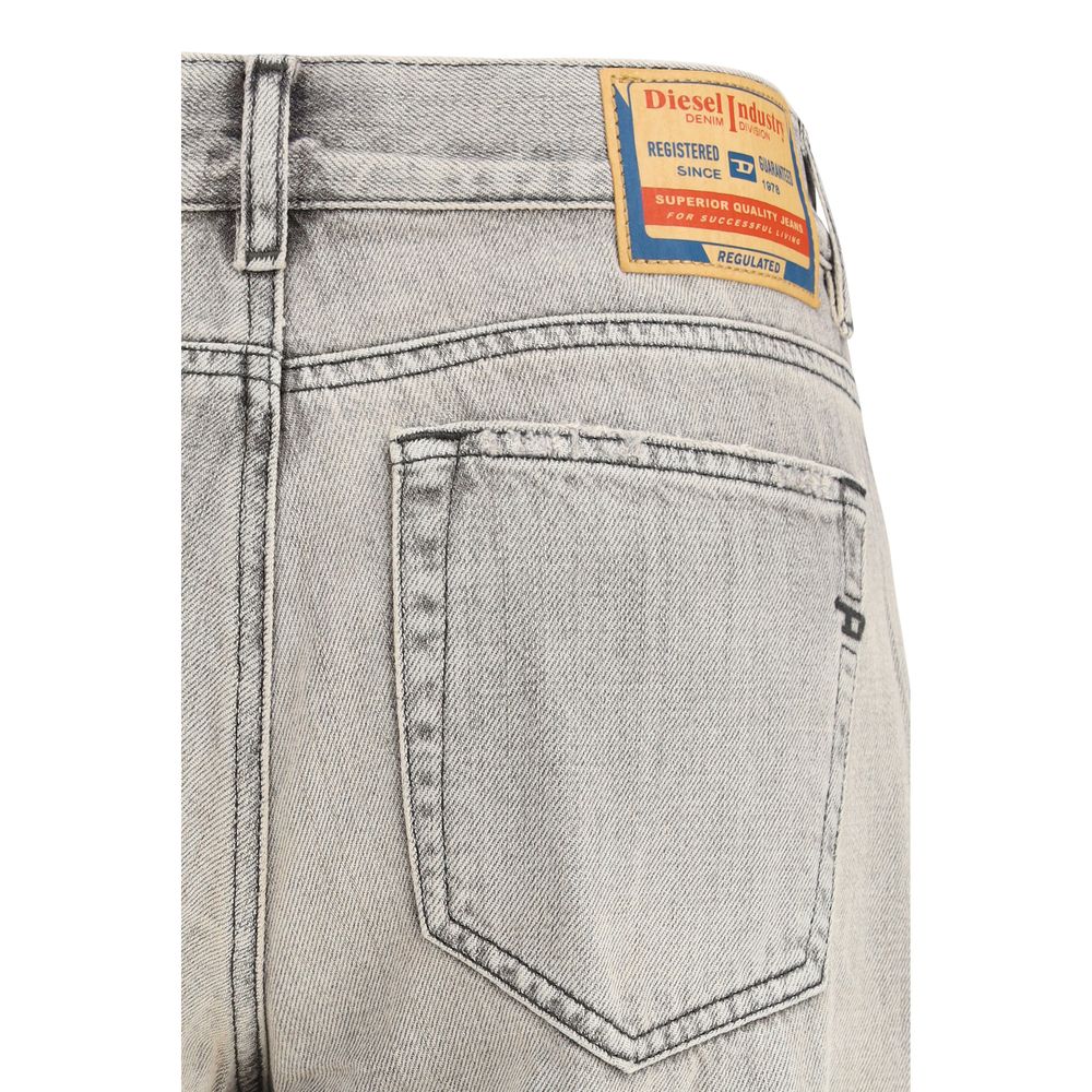 Diesel Gray Cotton Flared Jeans | Regal Royce