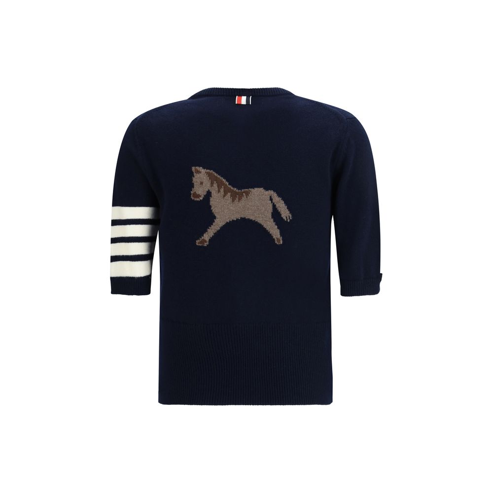 Thom Browne Blue Fleece Wool Sweatshirt | Regal Royce