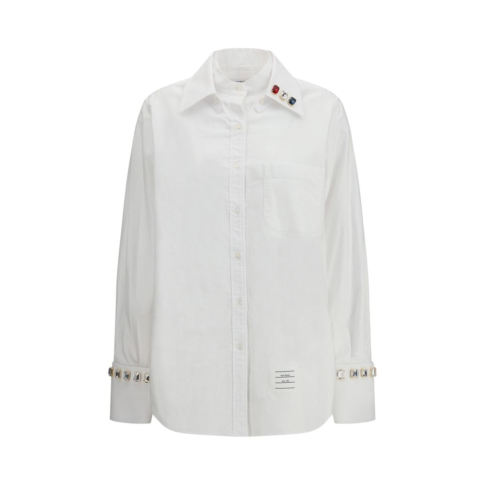 Thom Browne White Cotton Dress Shirt | Regal Royce