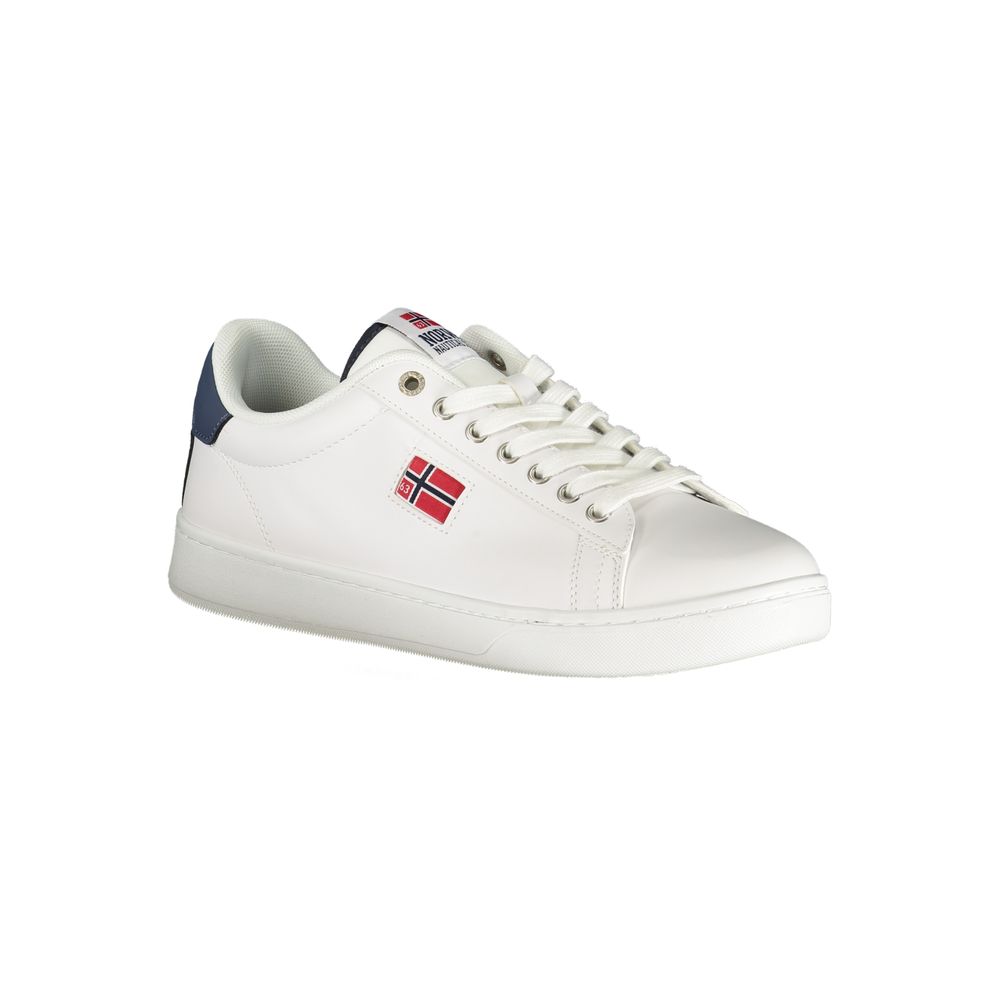 Norway 1963 White Polyurethane Men Sneaker | Regal Royce