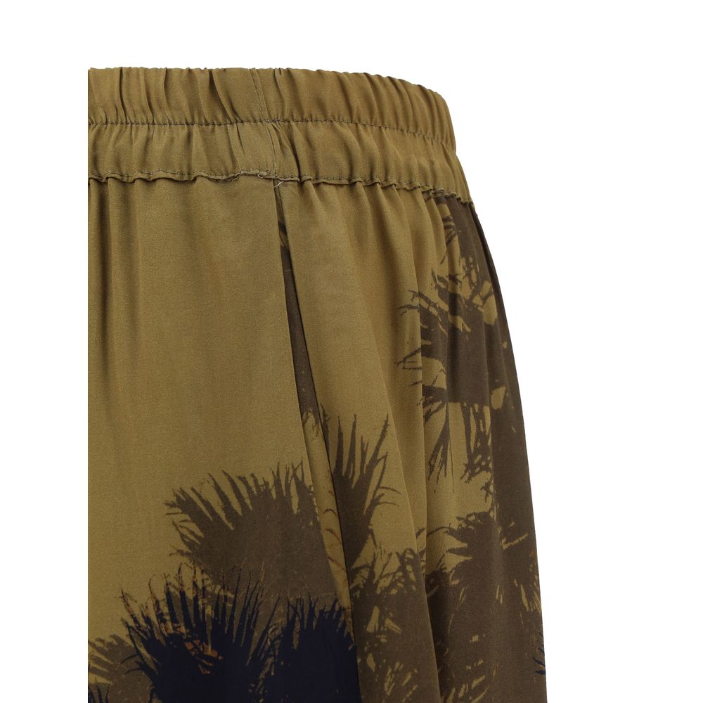 Laneus Brown Viscose Bermuda Shorts | Regal Royce