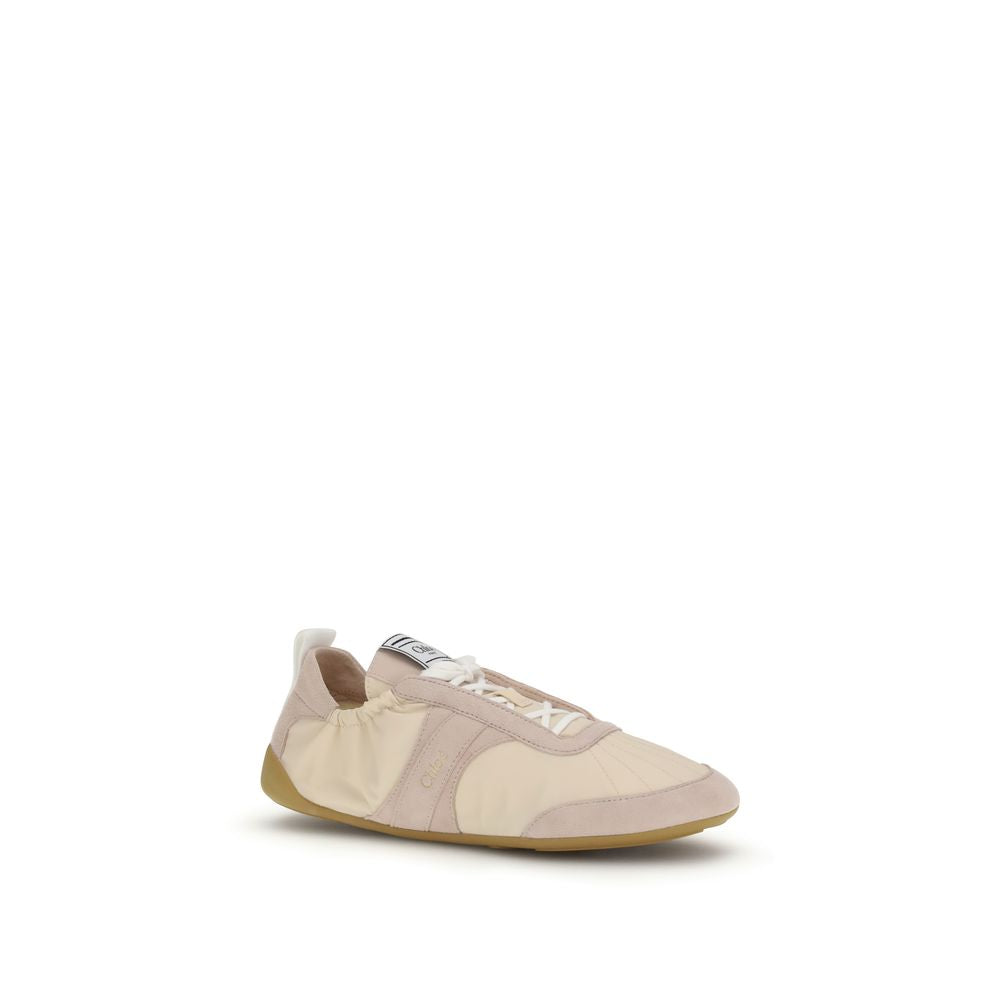 Chloé Beige Nylon Athletic Sneakers | Regal Royce