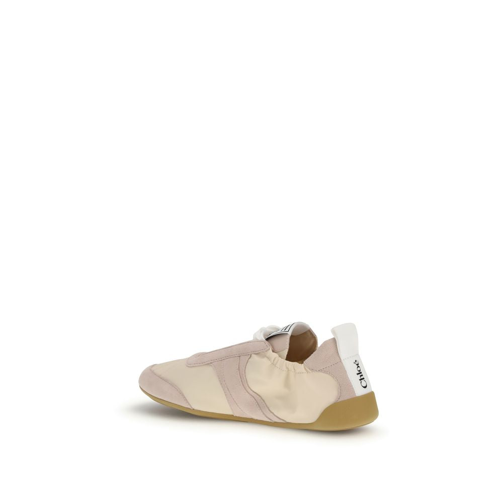 Chloé Beige Nylon Athletic Sneakers | Regal Royce