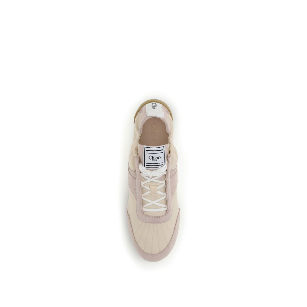 Chloé Beige Nylon Athletic Sneakers | Regal Royce