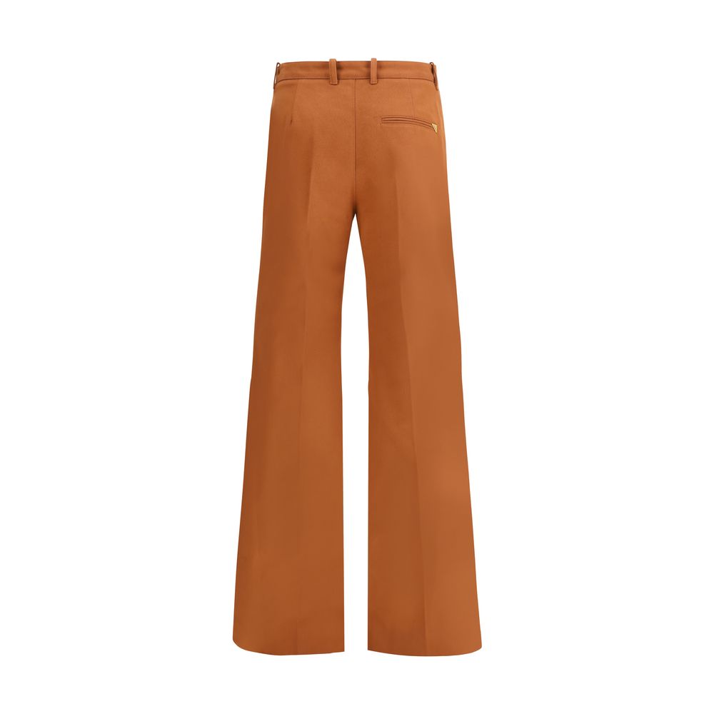 Chloé Brown Cotton Flared Pants | Regal Royce