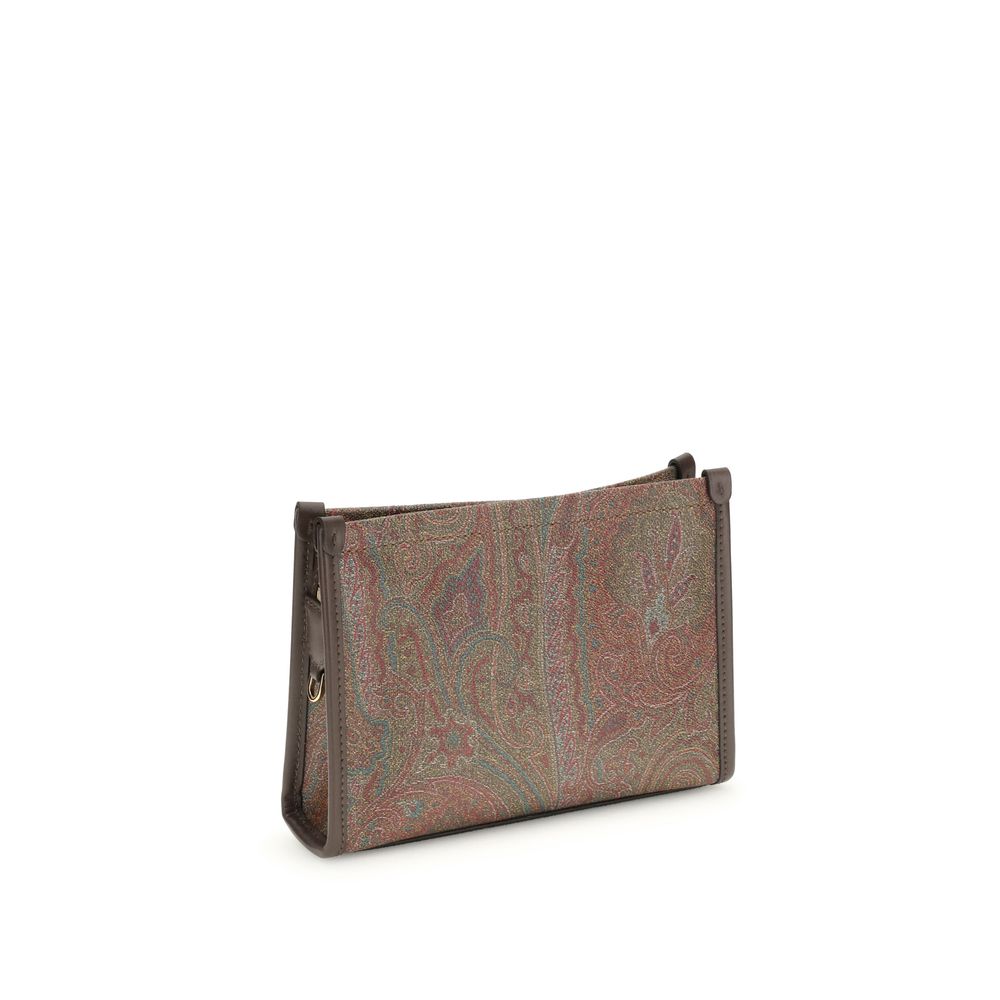 Etro Brown Calf Leather Bos Taurus Clutch Bag | Regal Royce