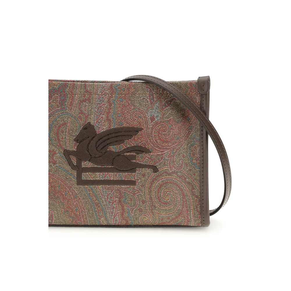 Etro Brown Calf Leather Bos Taurus Clutch Bag | Regal Royce