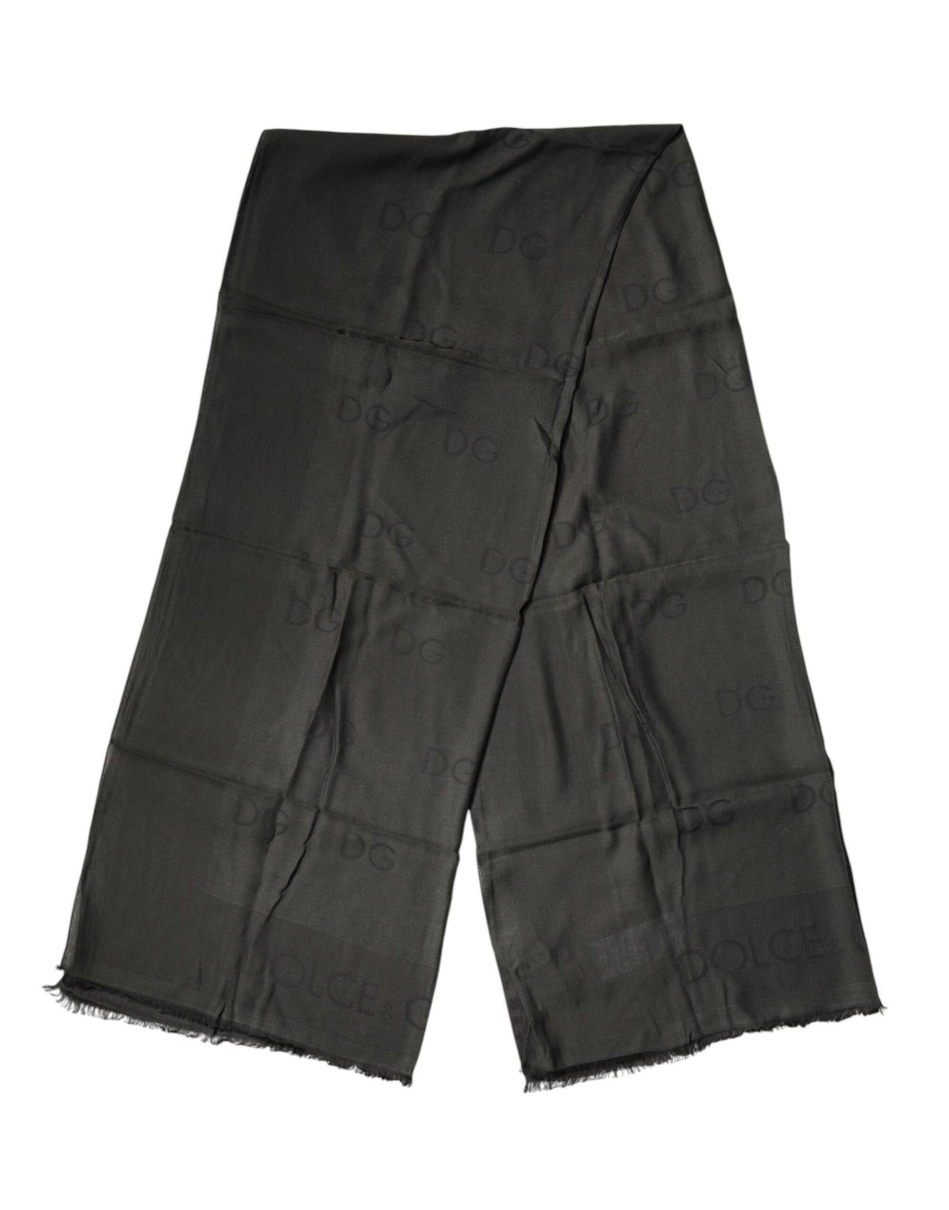 Dolce & Gabbana Black Modal Neck Wrap Men Shawl Men Scarf | Regal Royce