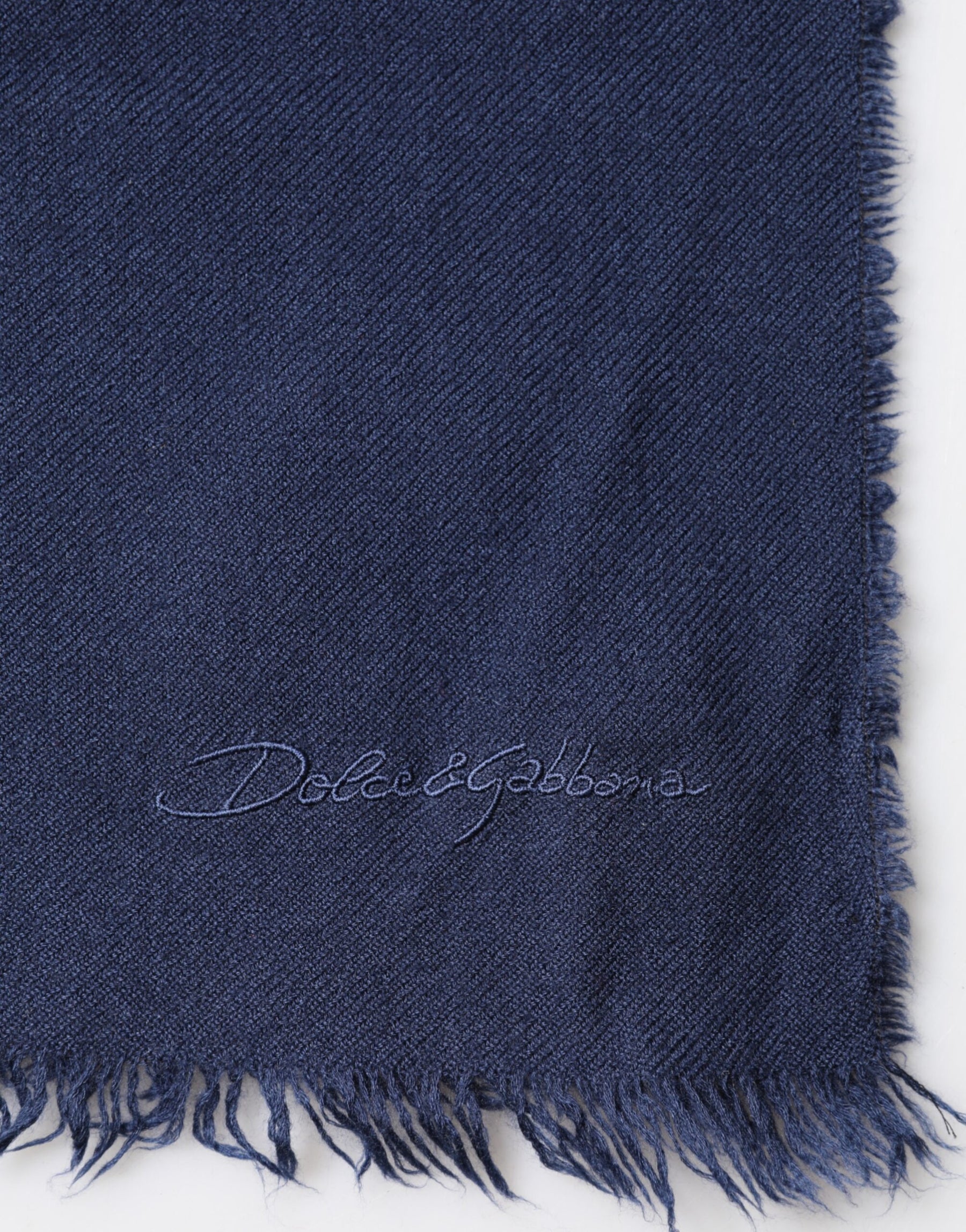 Dolce & Gabbana Scarf Blue Cashmere Neck Wrap Shawl Men | Regal Royce
