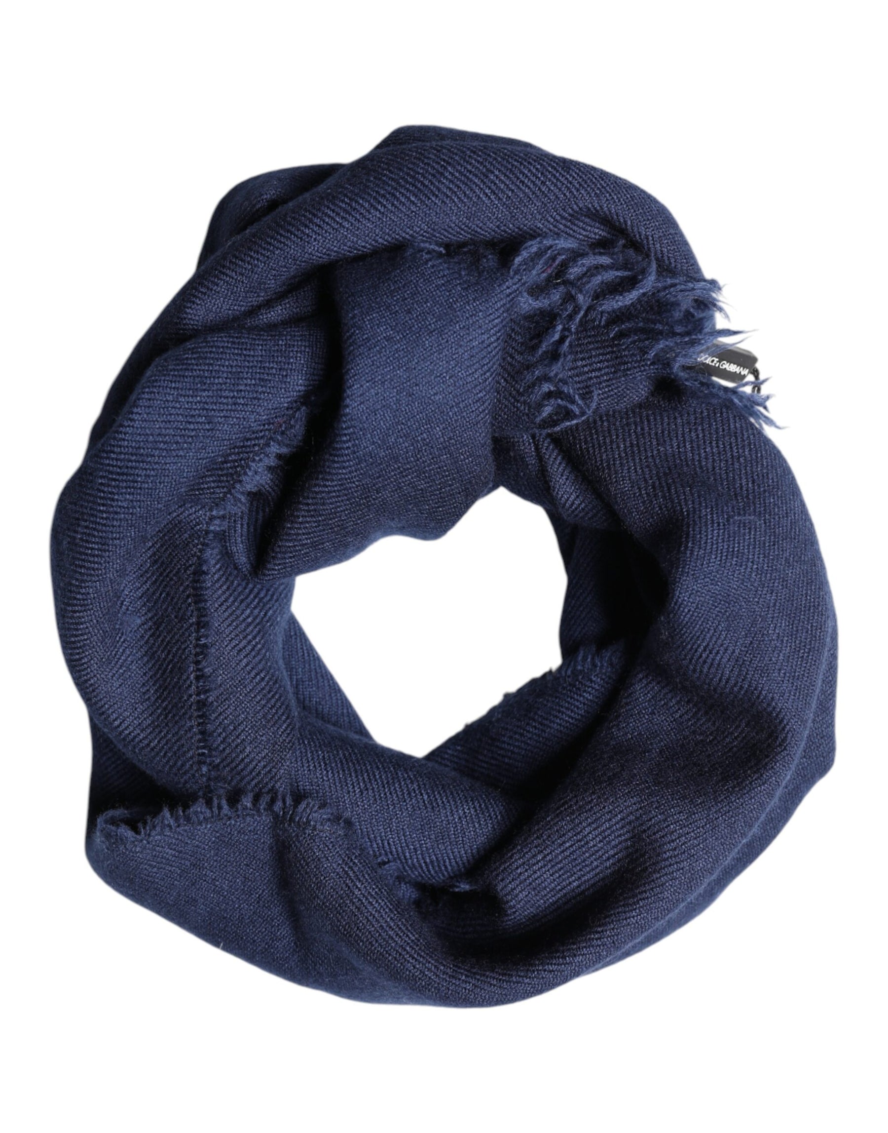 Dolce & Gabbana Scarf Blue Cashmere Neck Wrap Shawl Men | Regal Royce
