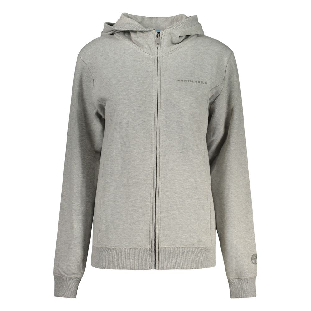 North Sails Grigio Cotton Women Hoodie | Regal Royce