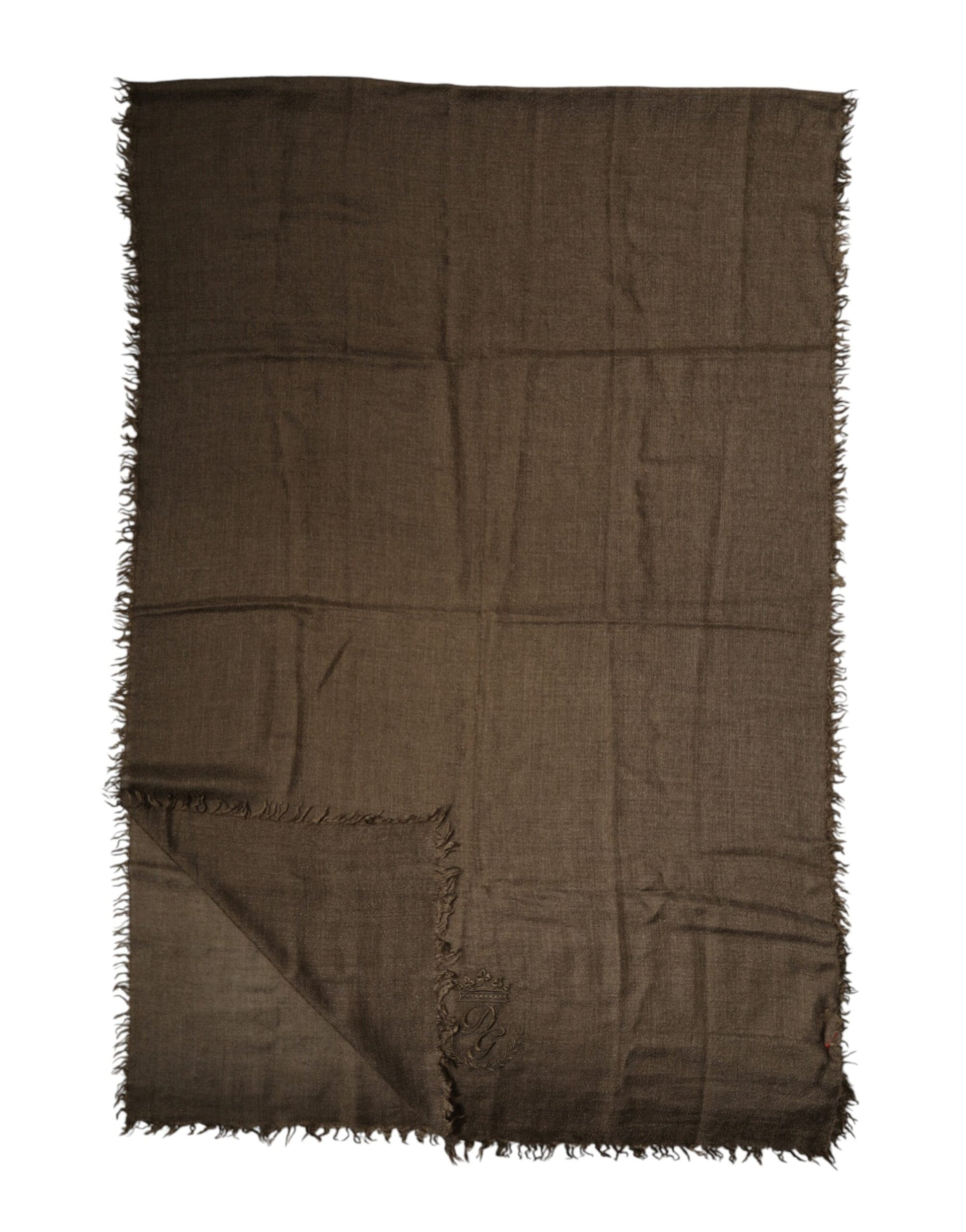Dolce & Gabbana Brown Cashmere Knit Neck Wrap Shawl  Scarf | Regal Royce