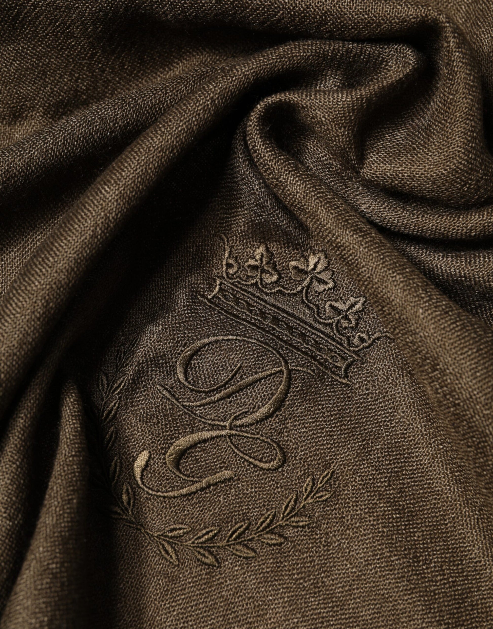 Dolce & Gabbana Brown Cashmere Knit Neck Wrap Shawl  Scarf | Regal Royce