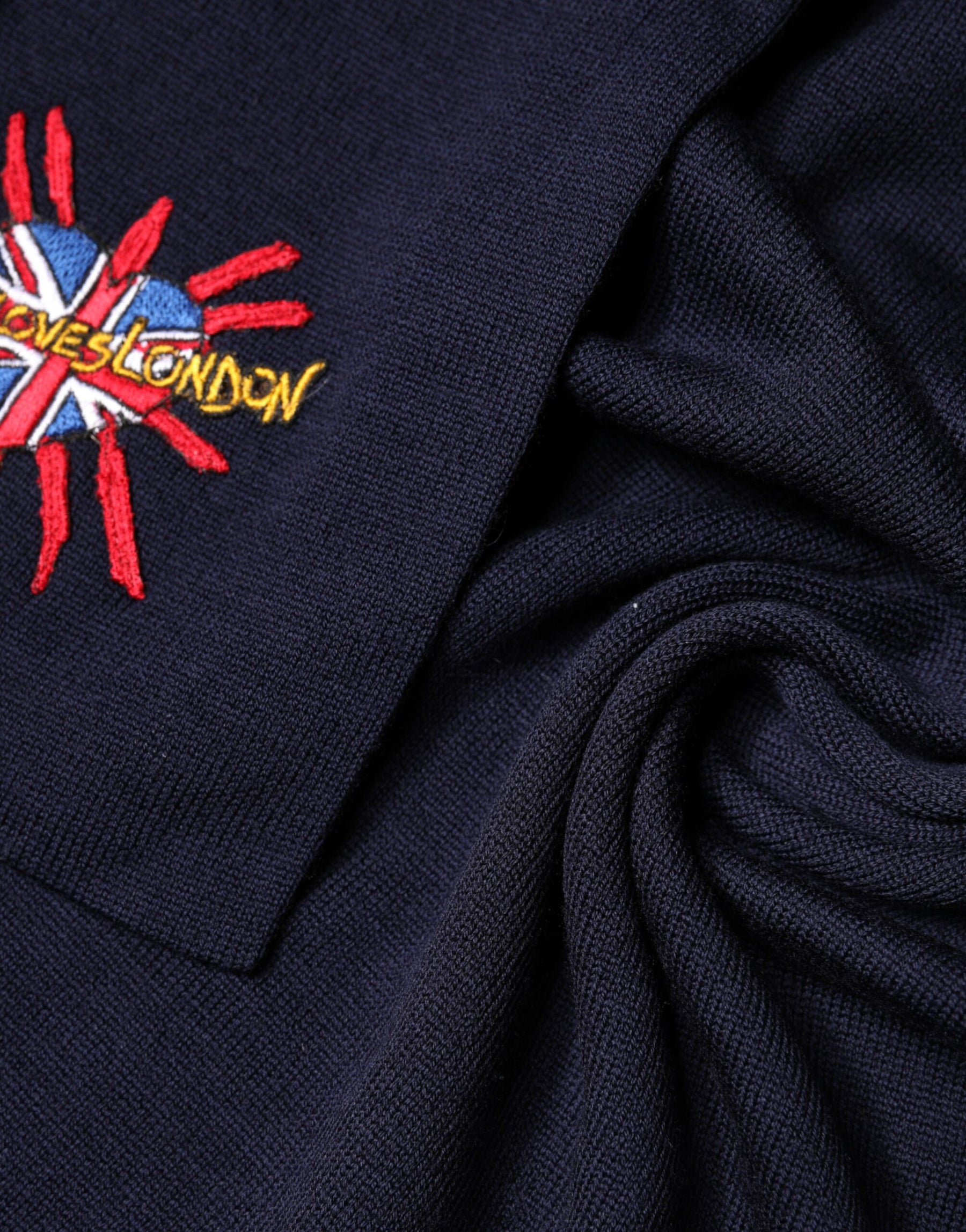 Dolce & Gabbana Blue Wool DG Loves London Neck Wrap Scarf | Regal Royce