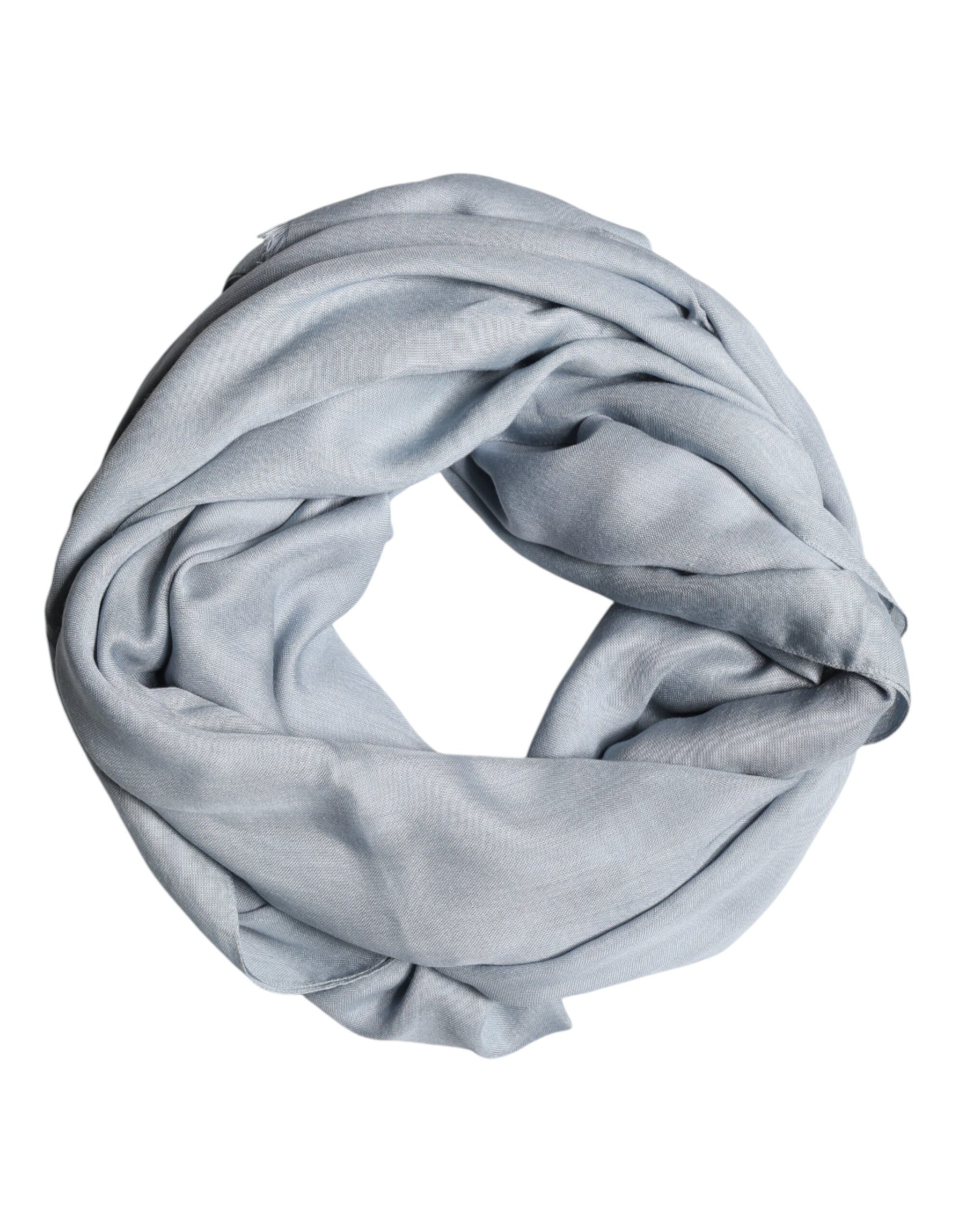 Dolce & Gabbana Light Blue Cashmere Knitted Shawl Scarf | Regal Royce