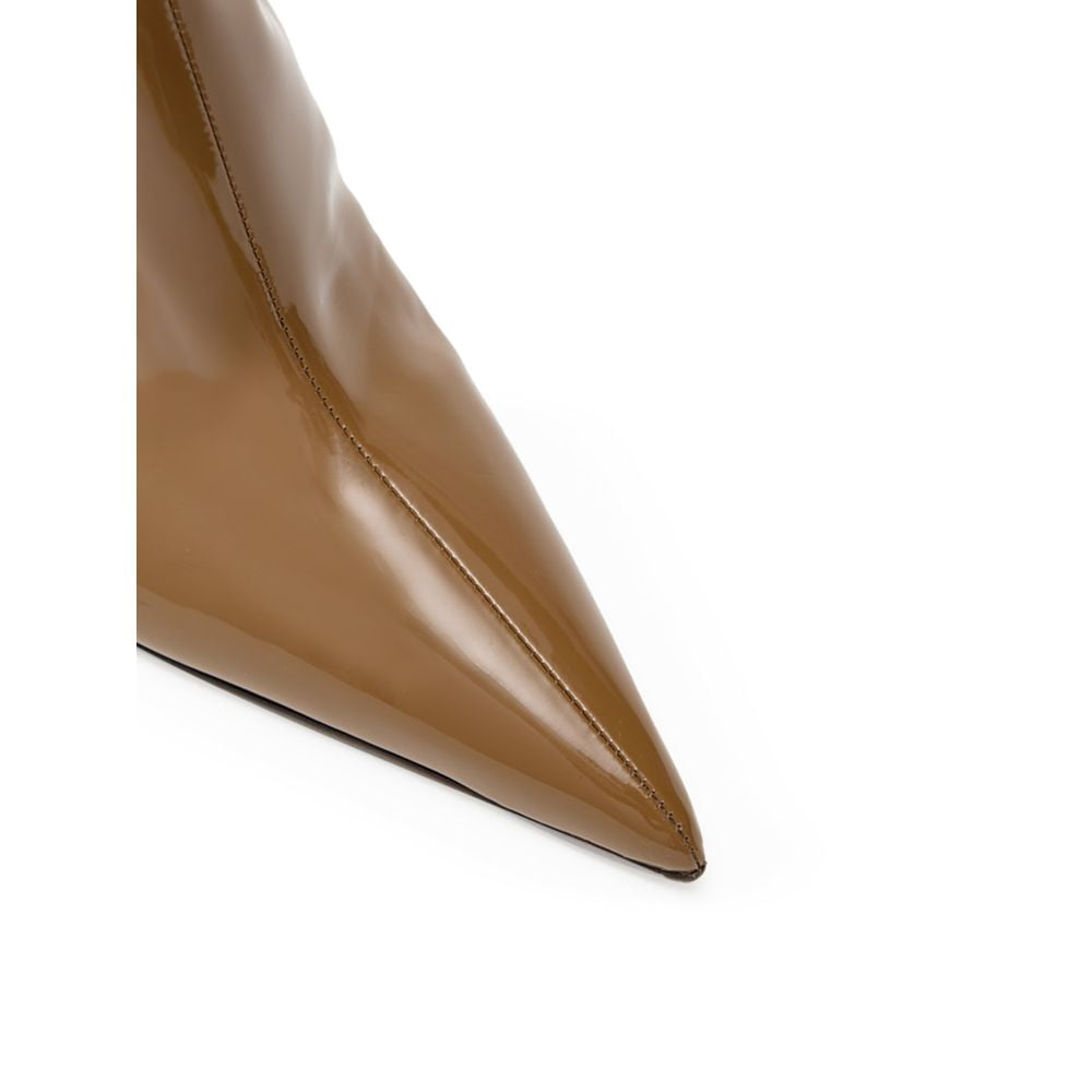 Dolce & Gabbana Brown Leather High Heel Boots | Regal Royce