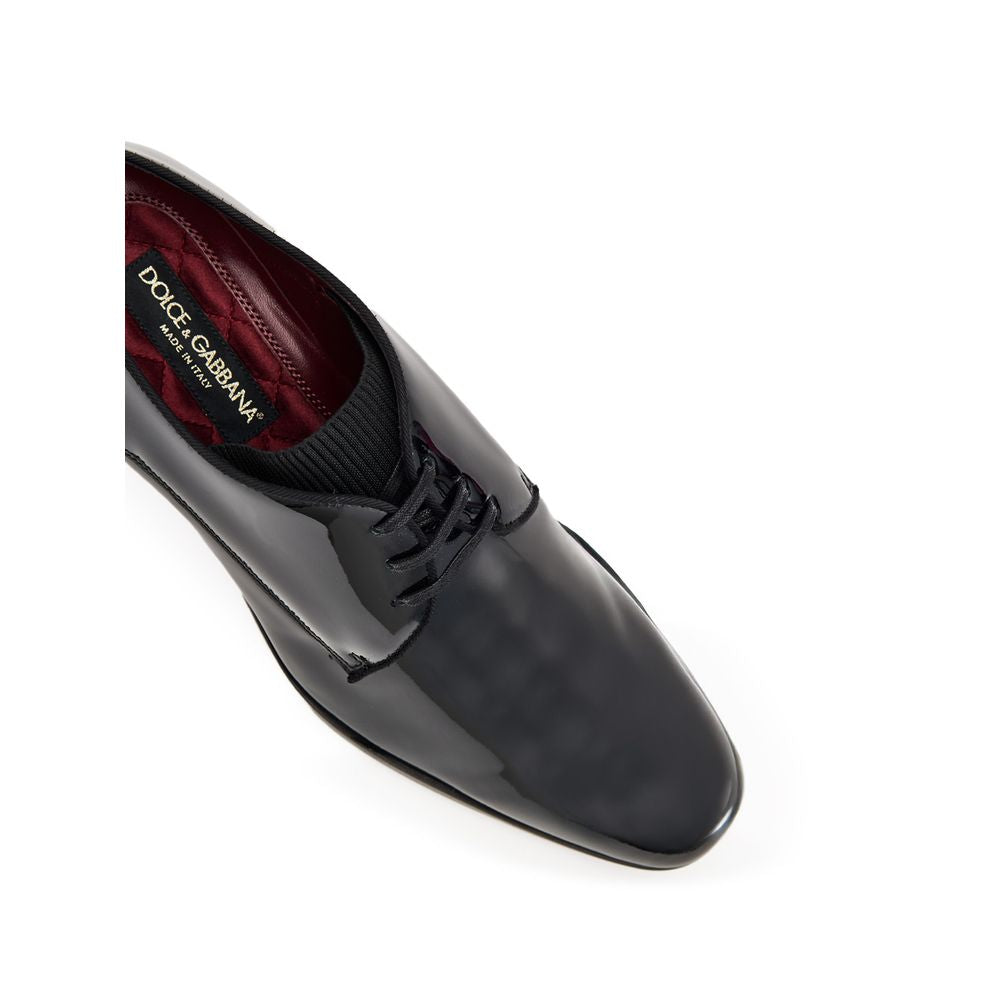 Dolce & Gabbana Black Leather Oxfords And Derbies | Regal Royce