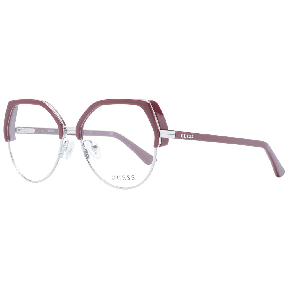 Guess Burgundy Plastic Glasses (Frames) | Regal Royce