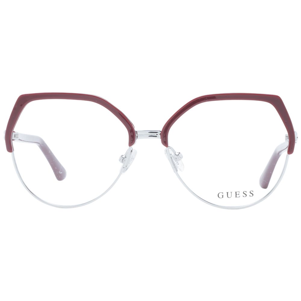 Guess Burgundy Plastic Glasses (Frames) | Regal Royce