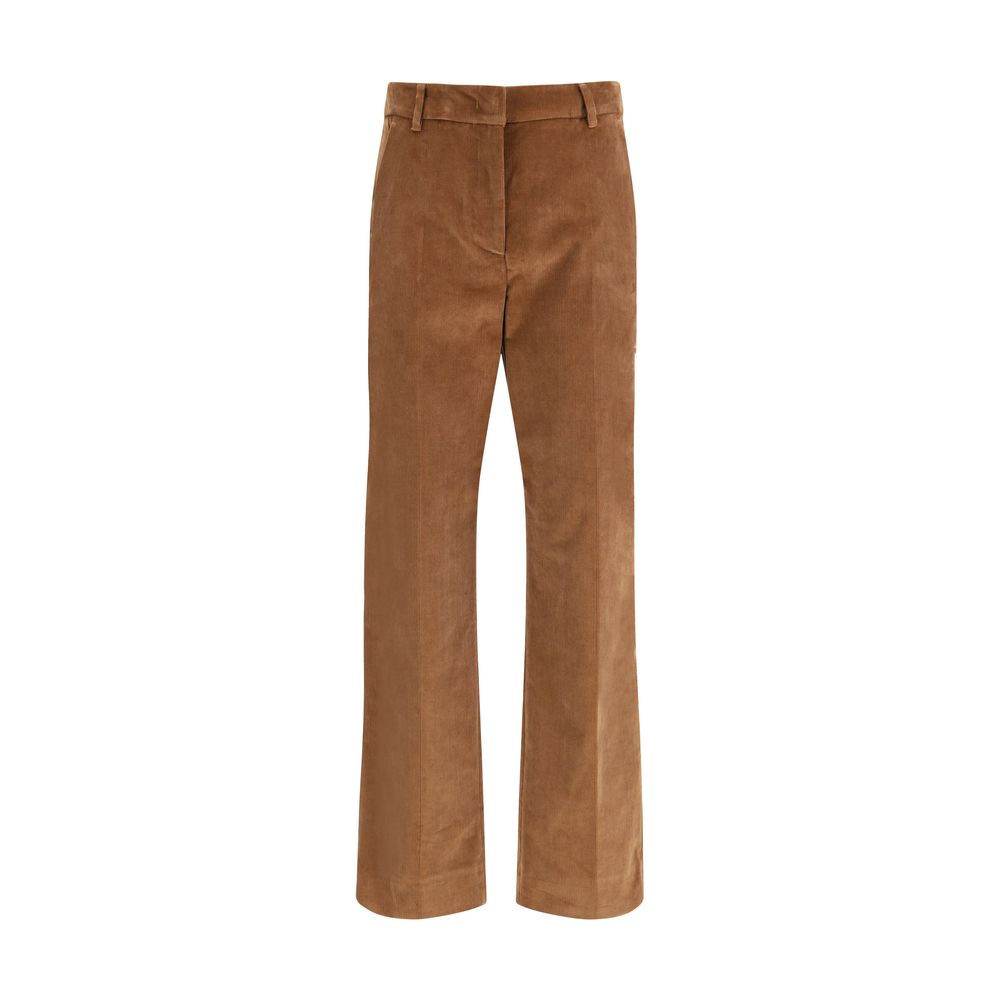 Max Mara Brown Cotton Casual Pants | Regal Royce