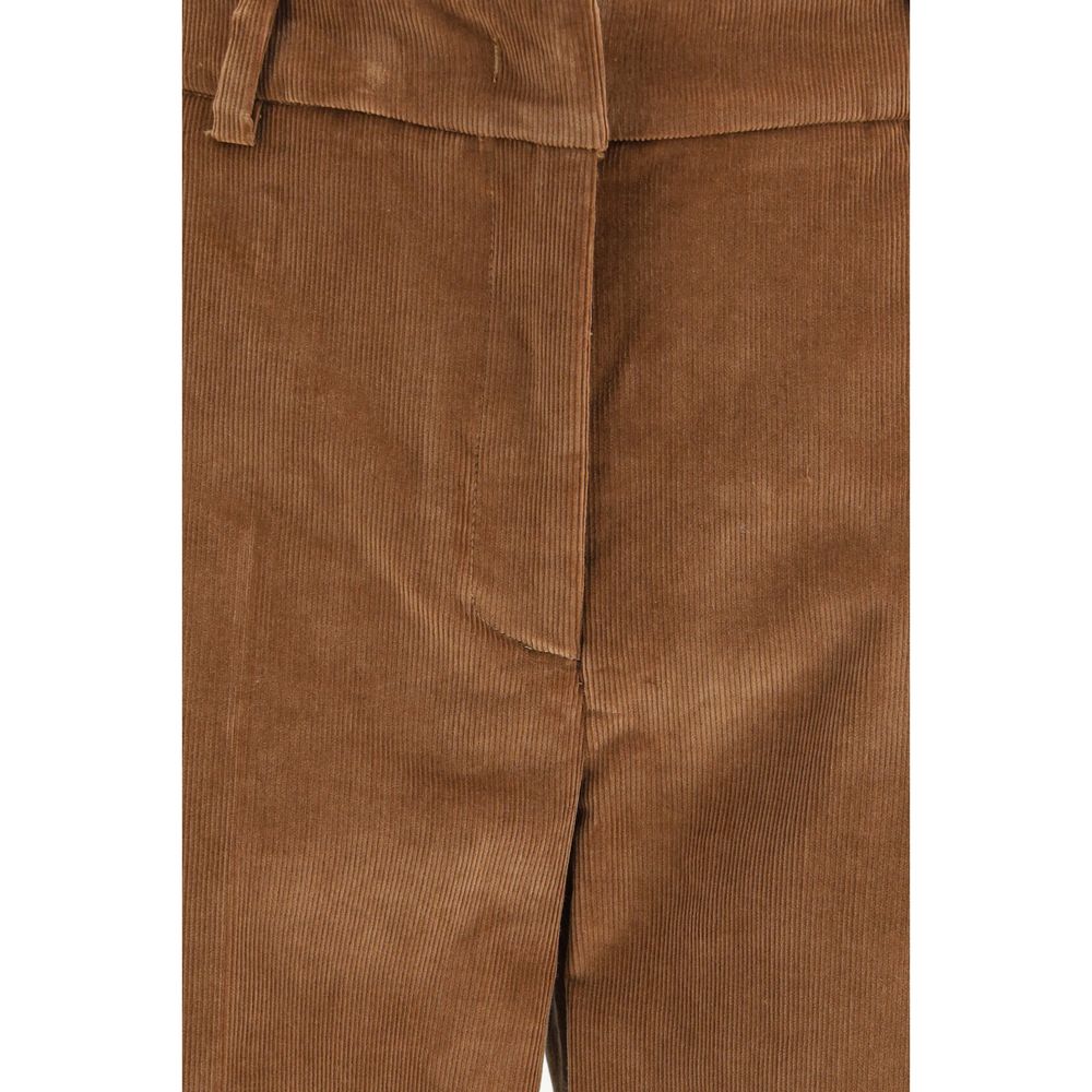 Max Mara Brown Cotton Casual Pants | Regal Royce