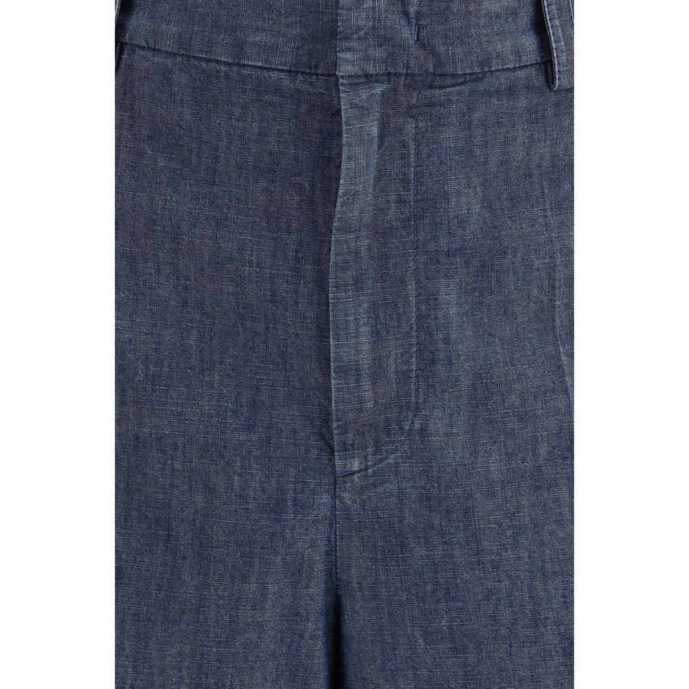 Jil Sander Blue Cotton Bermuda Shorts | Regal Royce