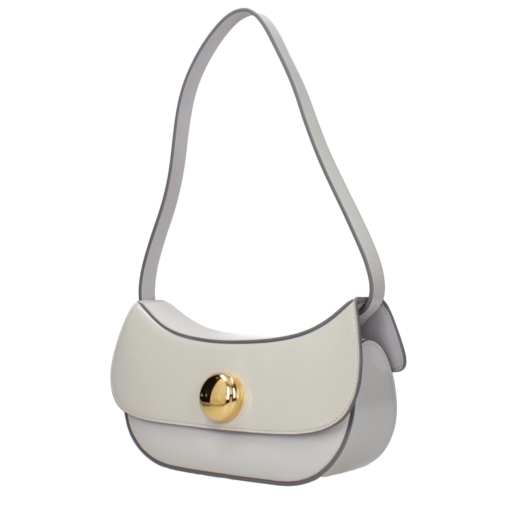 Marni Gray Leather Shoulder Bag | Regal Royce