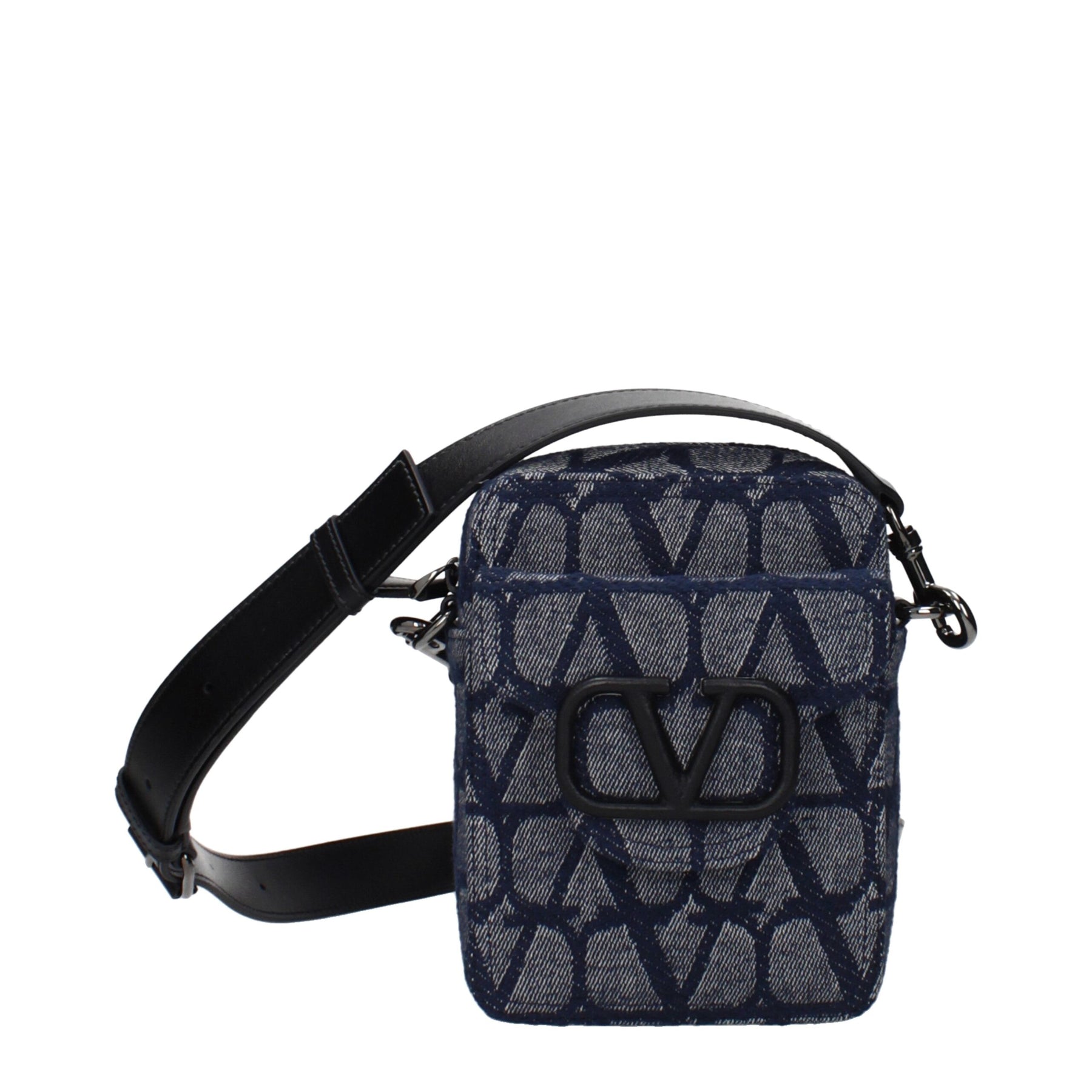 Valentino Garavani Blue Fabric Crossbody Bag | Regal Royce