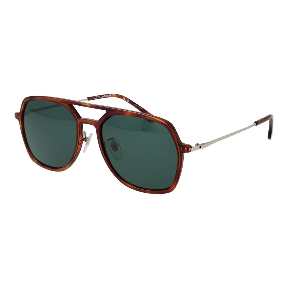 Lozza Brown Metal Sunglasses