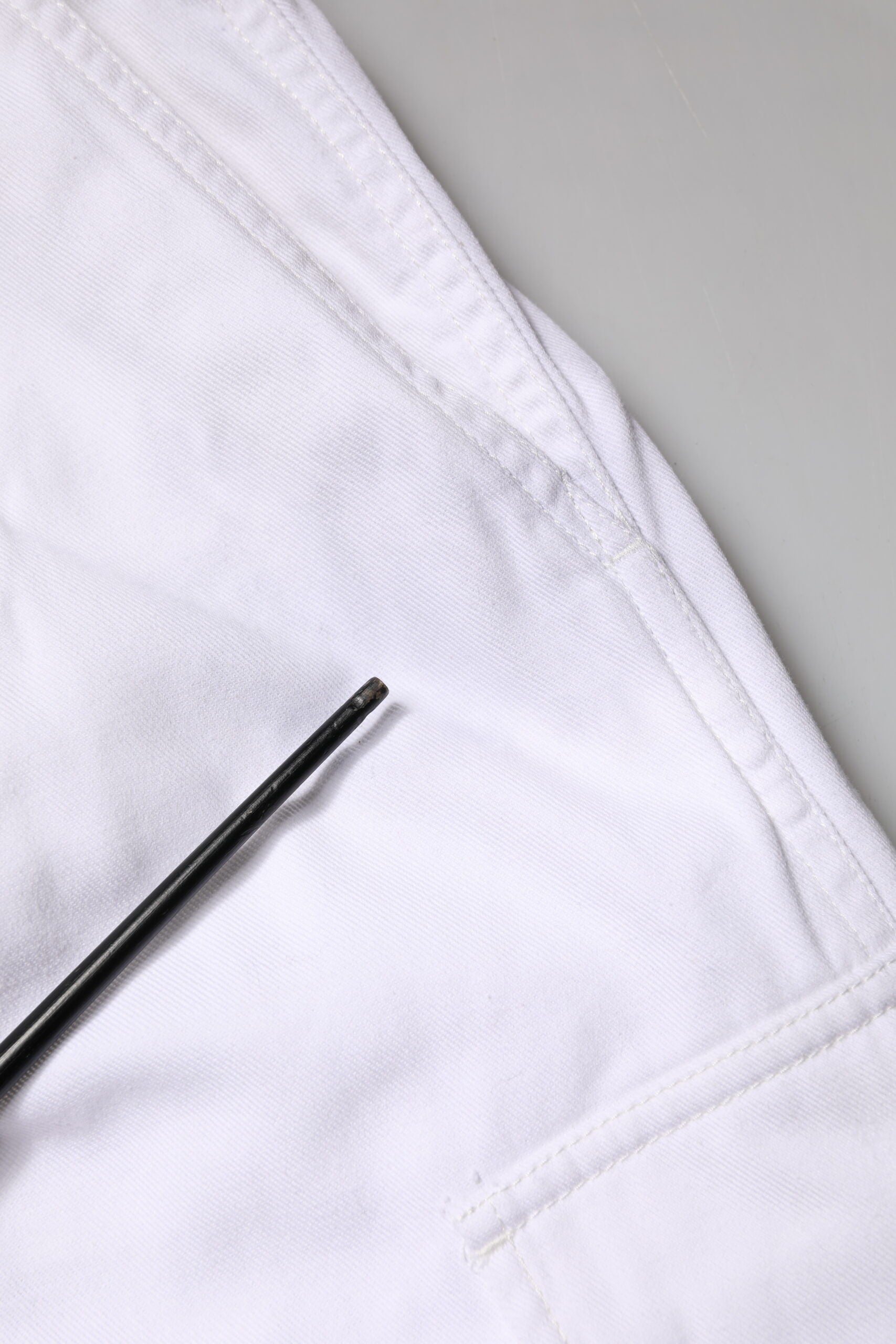 Dolce & Gabbana White Cotton Men Cargo Denim Trouser Jeans | Regal Royce