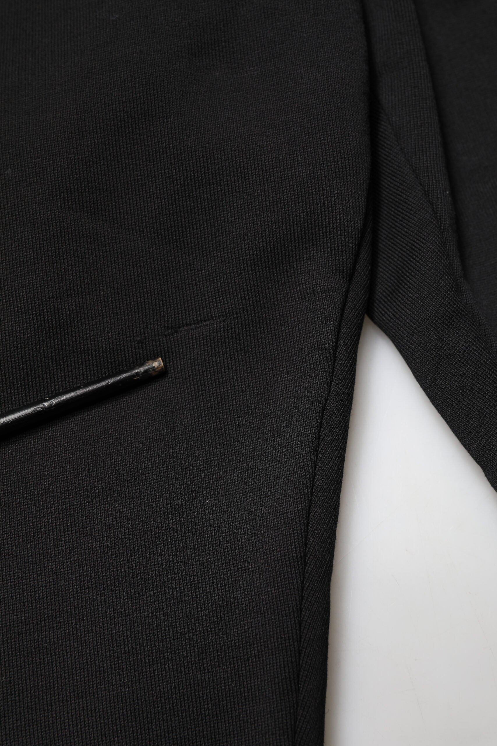 Dolce & Gabbana Black Cotton Mid Waist Jogger Trousers Pants | Regal Royce