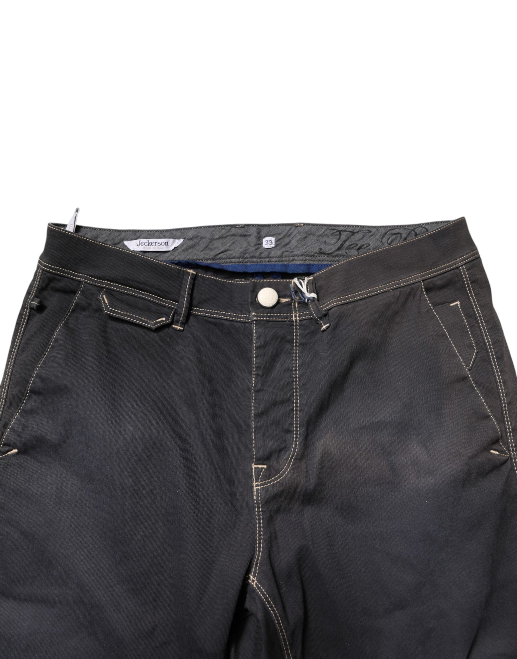 Jeckerson Dark Gray Mid Waist Skinny Fit Men Denim Trouser Jeans | Regal Royce