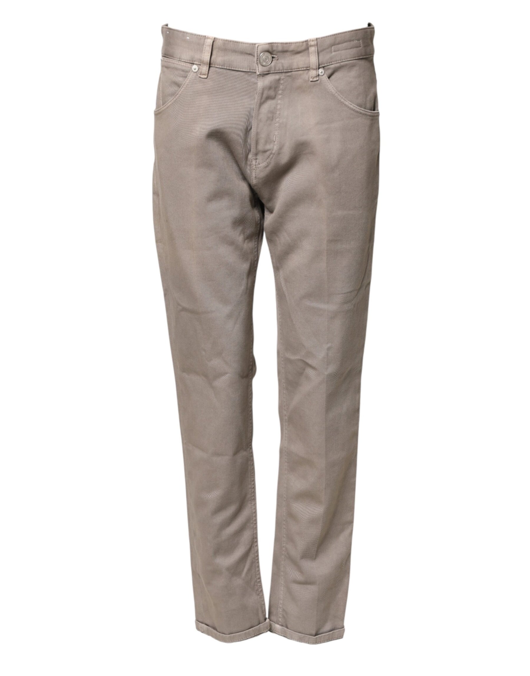 PT Torino Brown Bull Denim Reggae Mastice Straight Trouser Jeans | Regal Royce