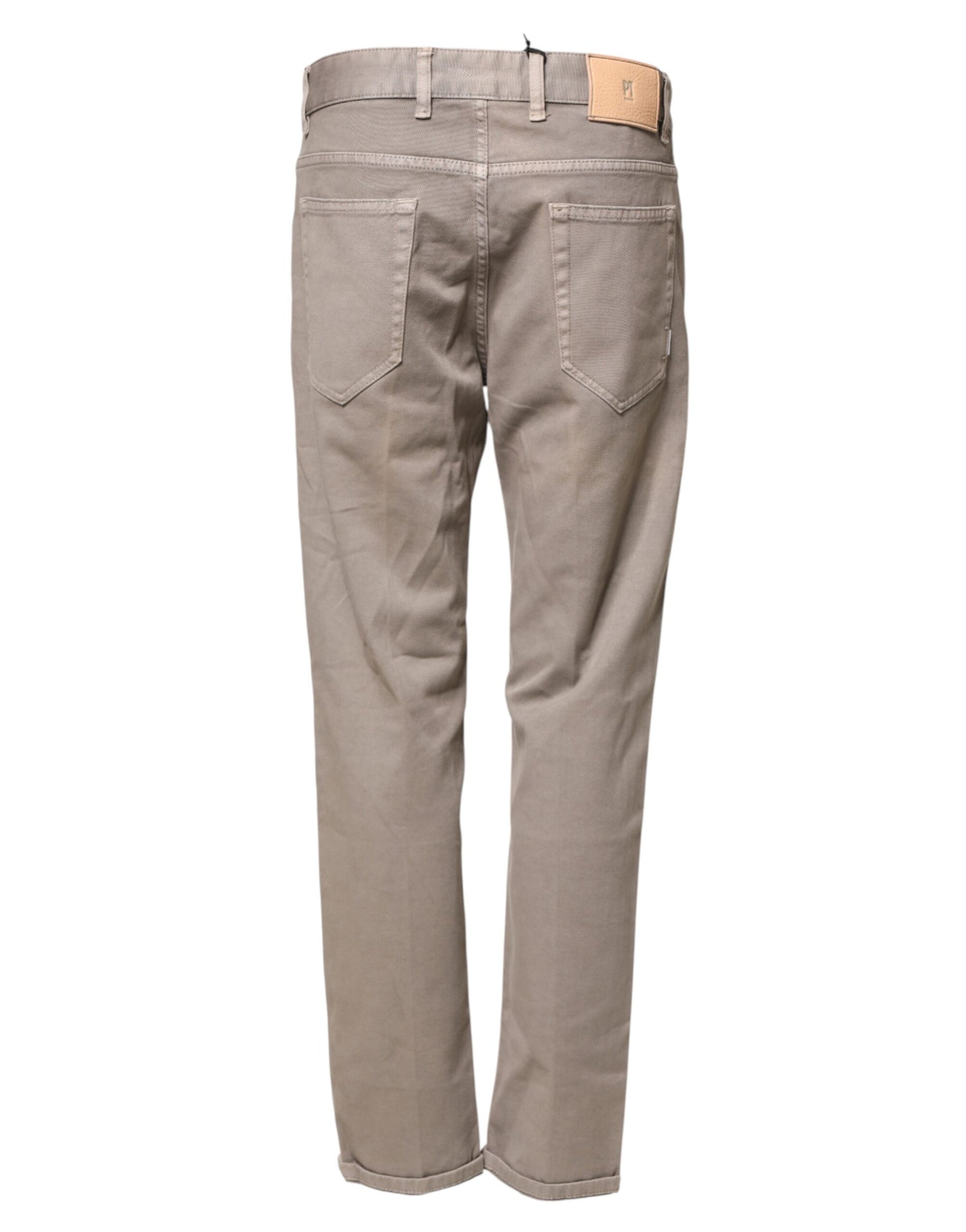 PT Torino Brown Bull Denim Reggae Mastice Straight Trouser Jeans | Regal Royce