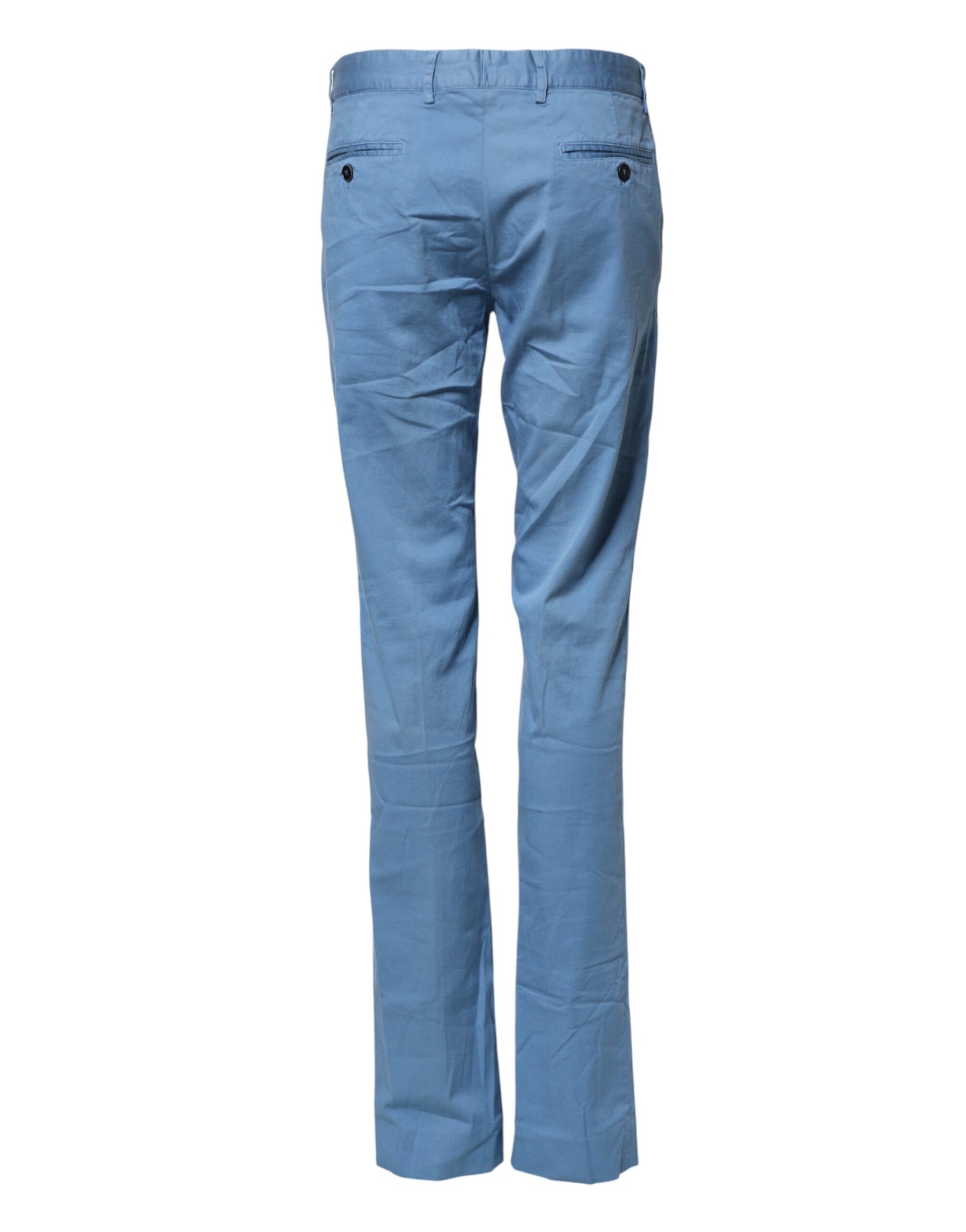 Daniele Alessandrini Blue Cotton Mid Waist Straight Men Denim Jeans | Regal Royce