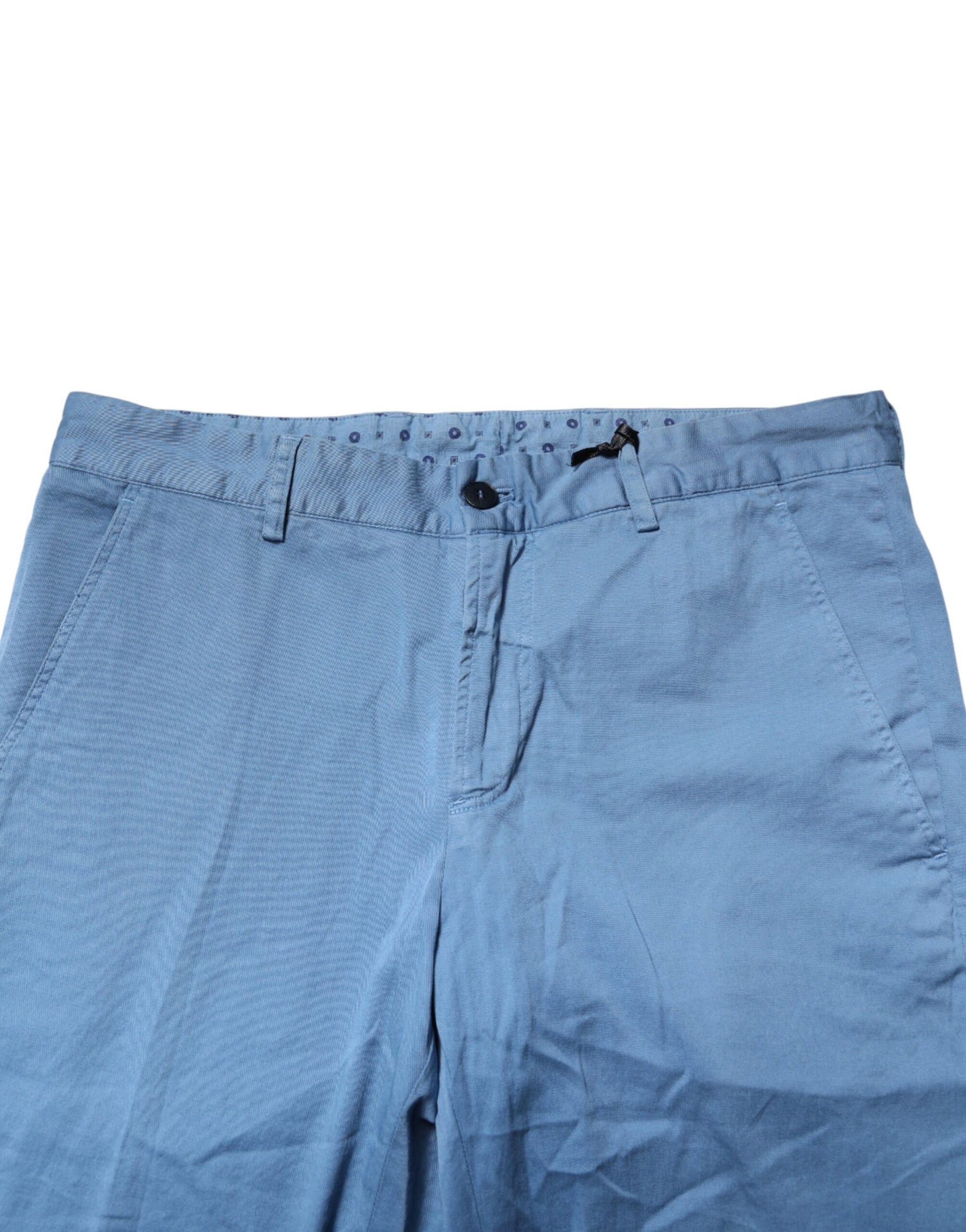 Daniele Alessandrini Blue Cotton Mid Waist Straight Men Denim Jeans | Regal Royce