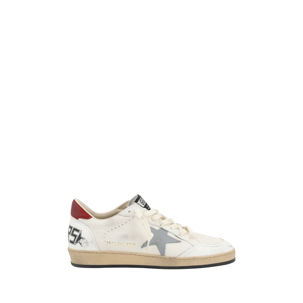 Golden Goose Beige Calf Leather Bos Taurus Low Top Sneakers | Regal Royce