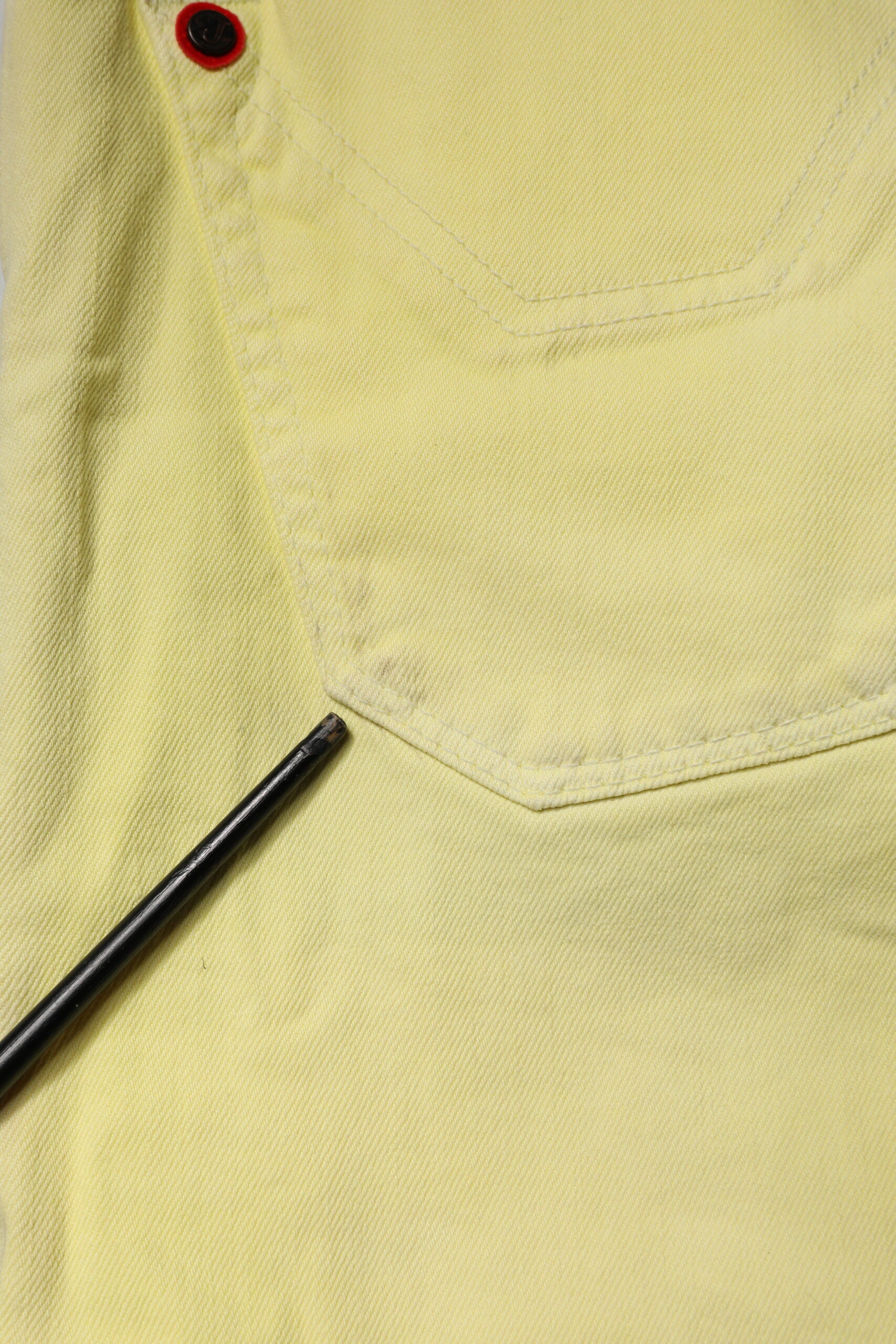 Jeckerson Yellow Mid Waist Straight Fit Men Denim Trouser Jeans | Regal Royce