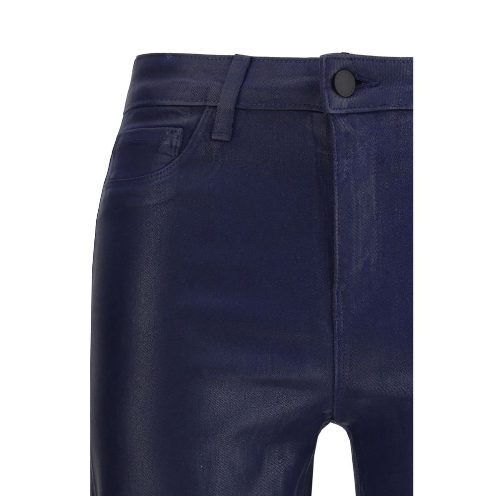 L'Agence Blue Cotton High-Waisted Jean | Regal Royce