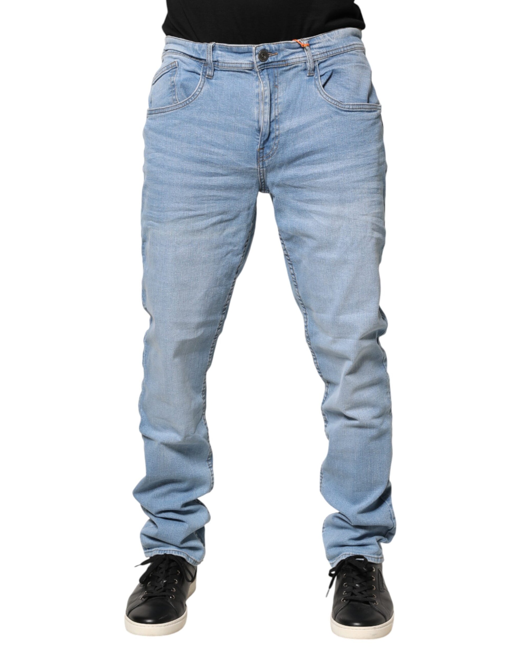 Blend Light Blue Twister Mid Waist Skinny Fit Men Denim Jeans