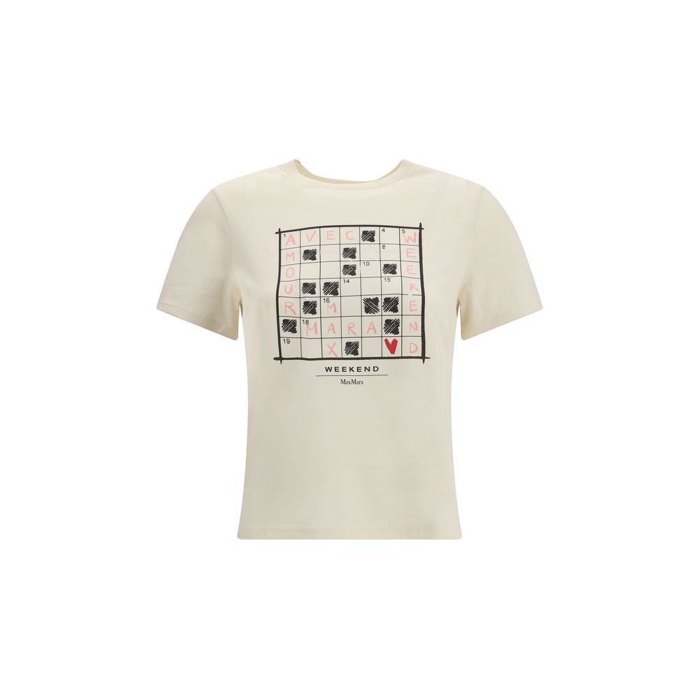 Max Mara Cream Cotton T-Shirt | Regal Royce