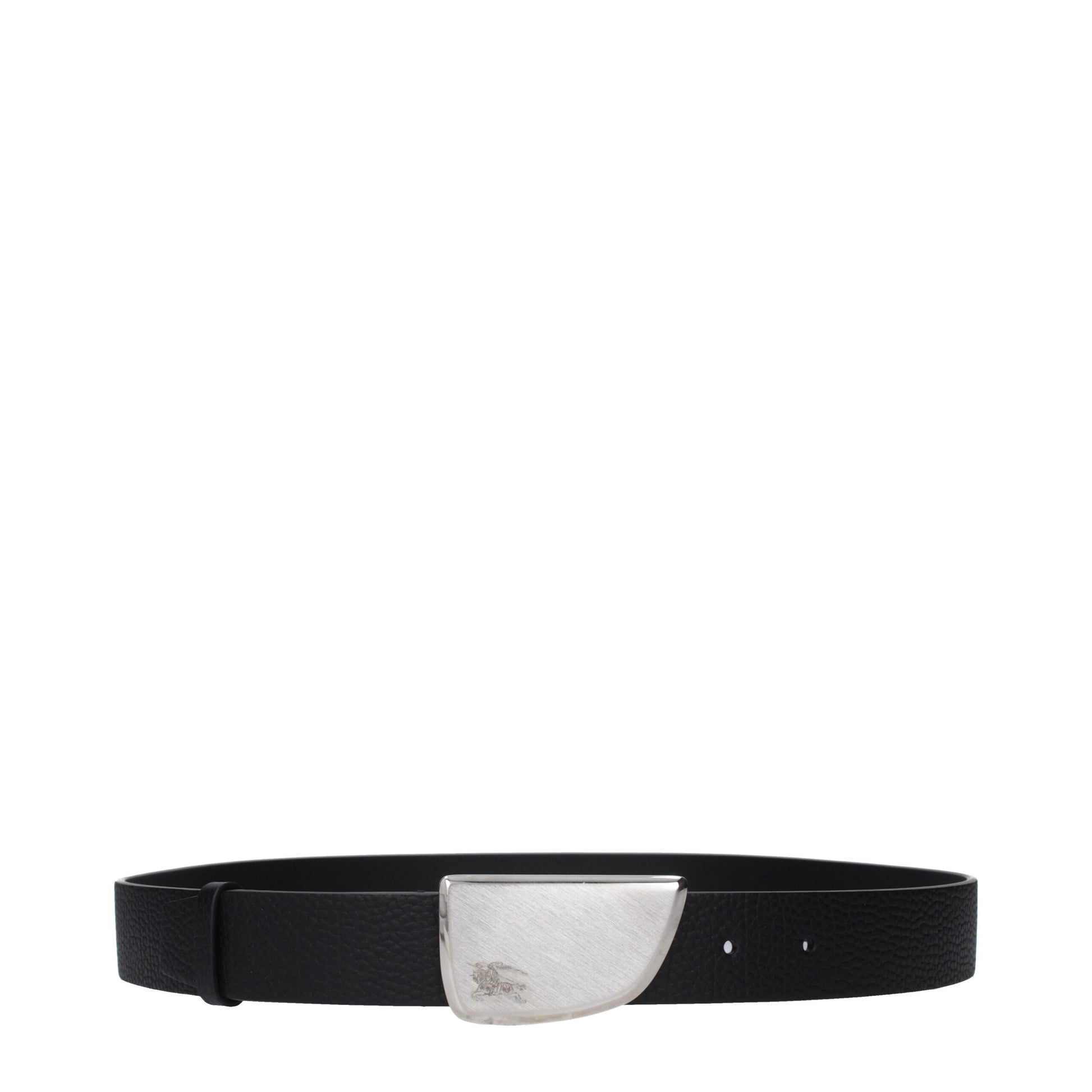 Burberry Black Leather Regular Belt | Regal Royce