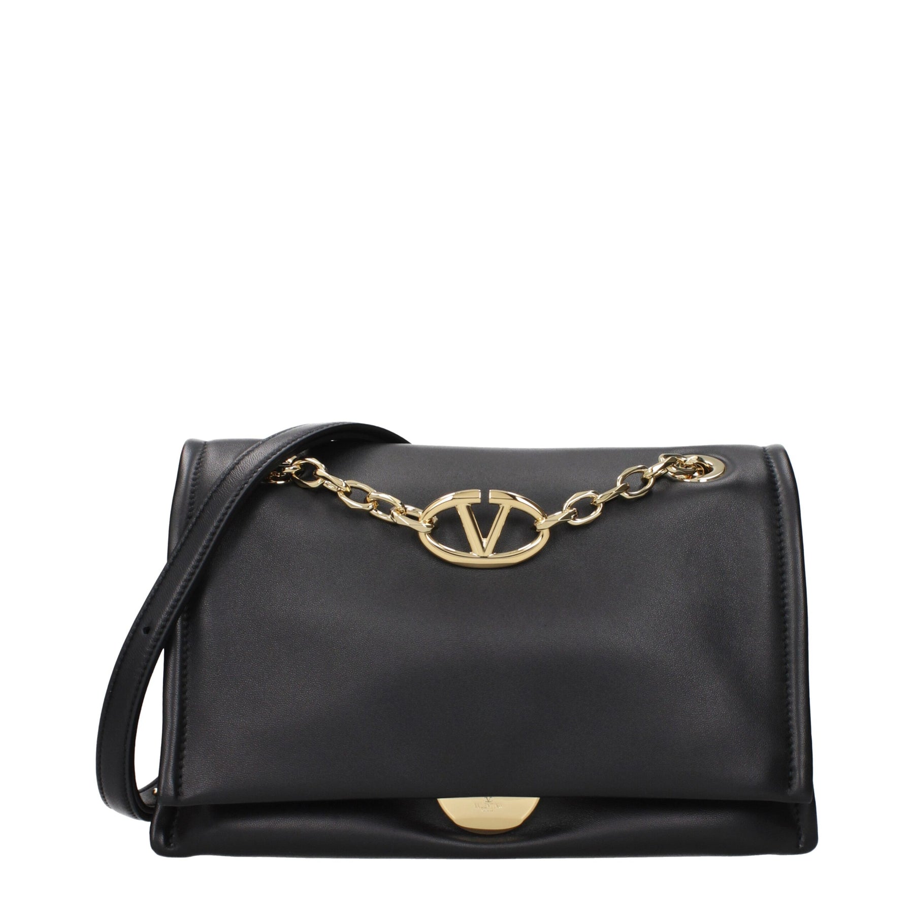 Valentino Garavani Black Leather Crossbody Bag | Regal Royce
